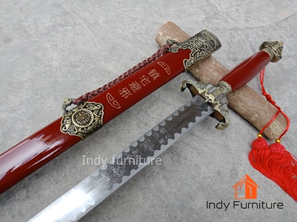 กระบี่ยาว รุ่น Jiansui ปลอกไม้สีแดง