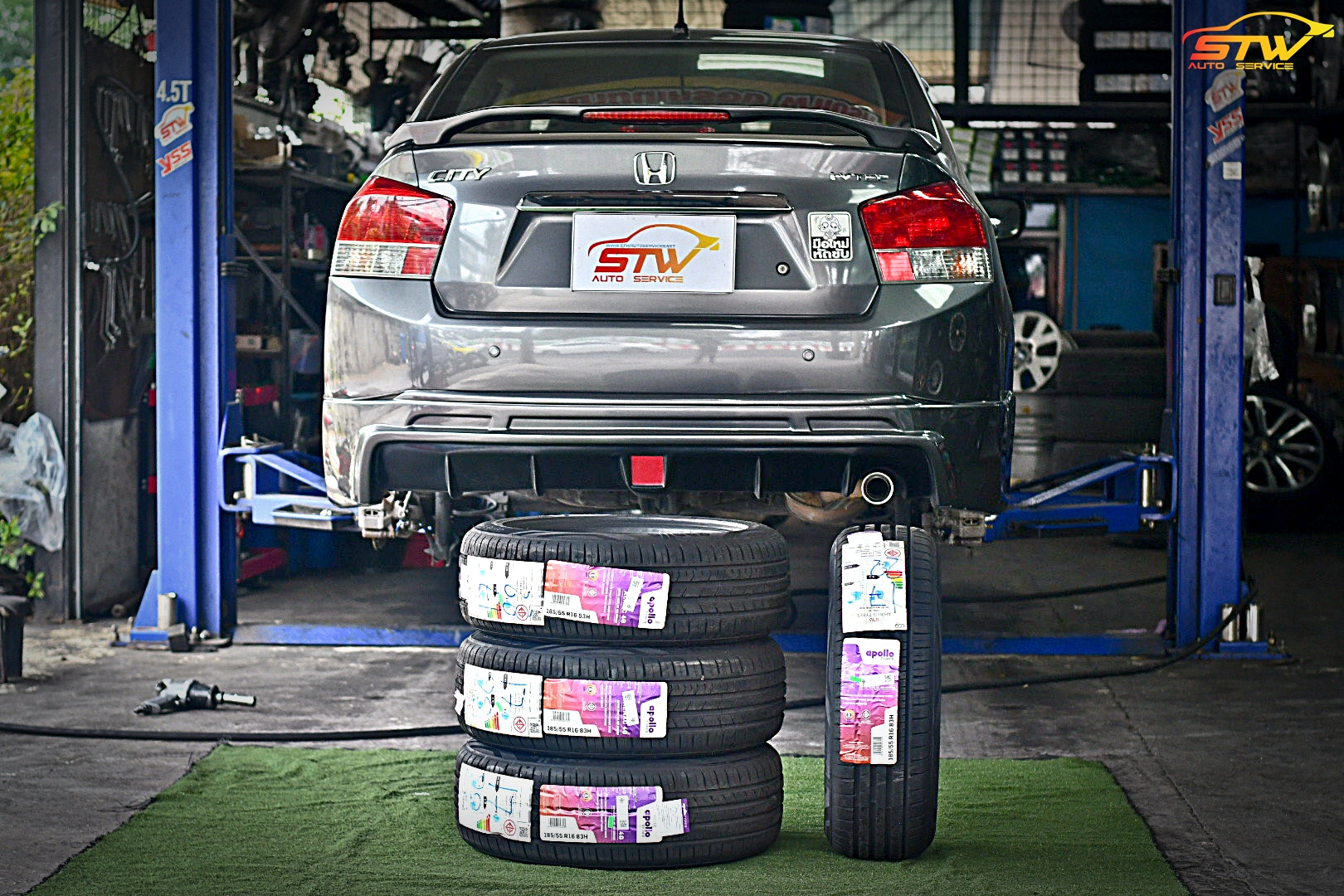 ยาง APOLLO Alnac 4G 185/55R16 83H ติดตั้งใส่ HONDA CITY