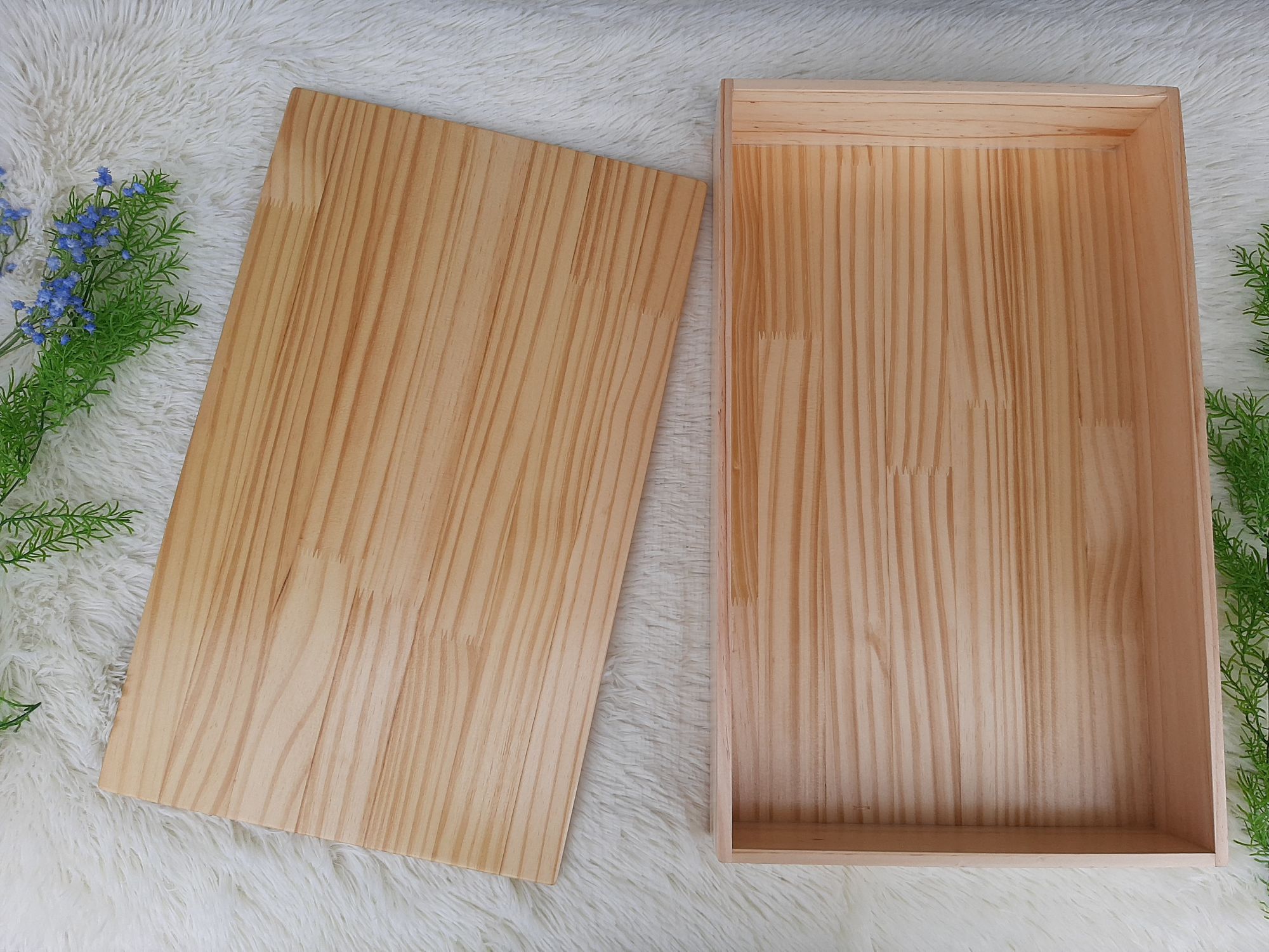 ภาดไม้แบบมีฝาปิด