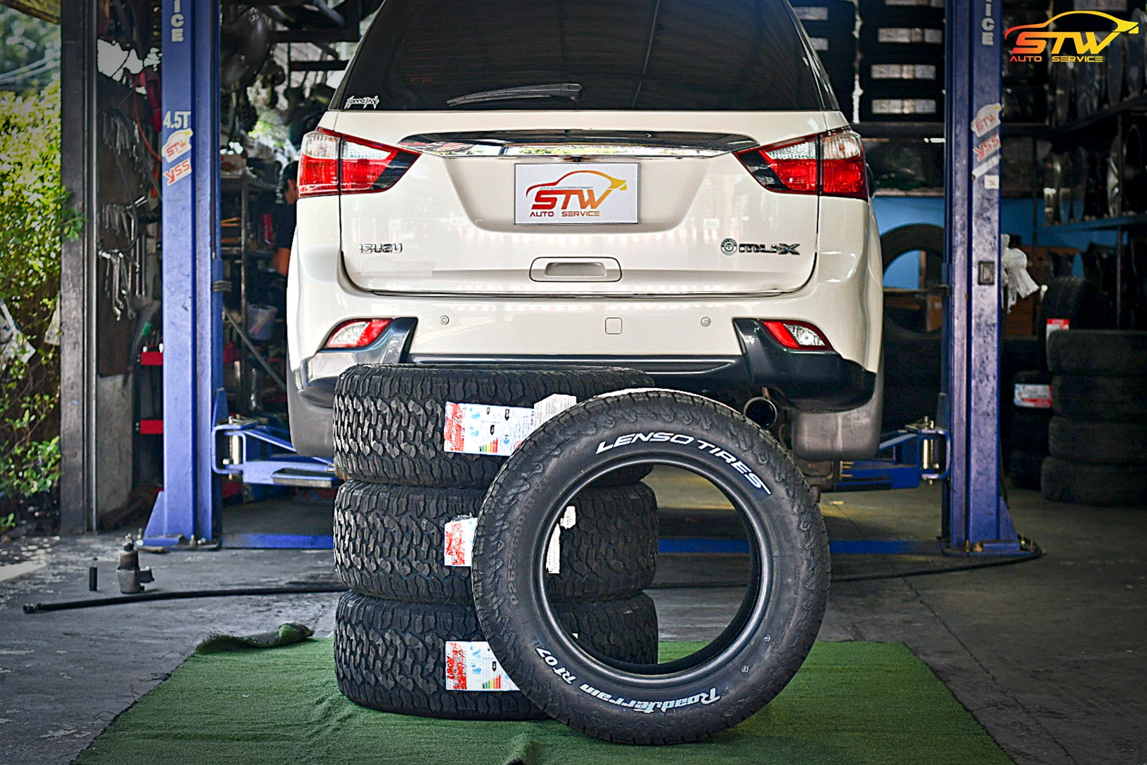 ยาง LENSO TIRES RT07 265/60R18 ติดตั้งใส่ ISUZU MU-X