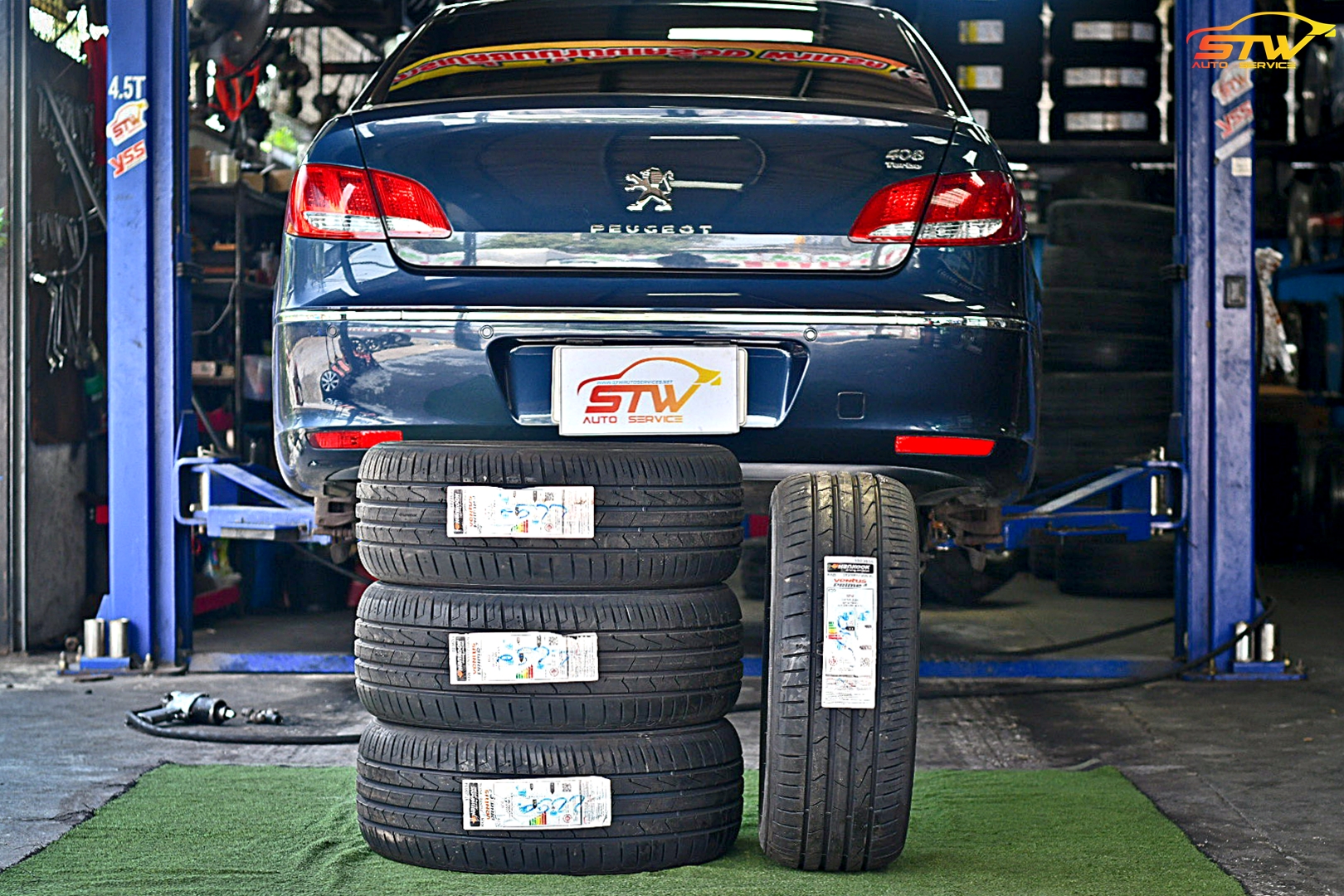 ยาง HANKOOK Ventus Prime3 K125 215/50R17 95W ติดตั้งใส่ PEUGEOT 408