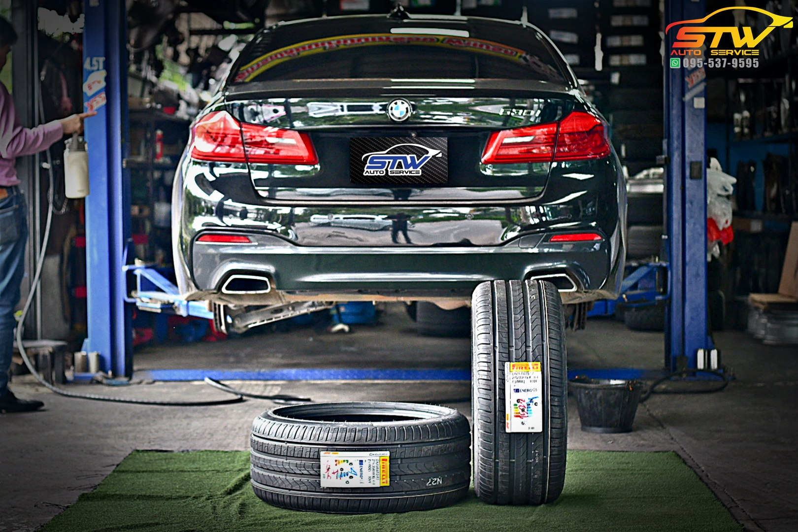 เปลี่ยนยาง BMW Series 5 530i PIRELLI Cinturato P7 Runflat 275/35R19 100Y