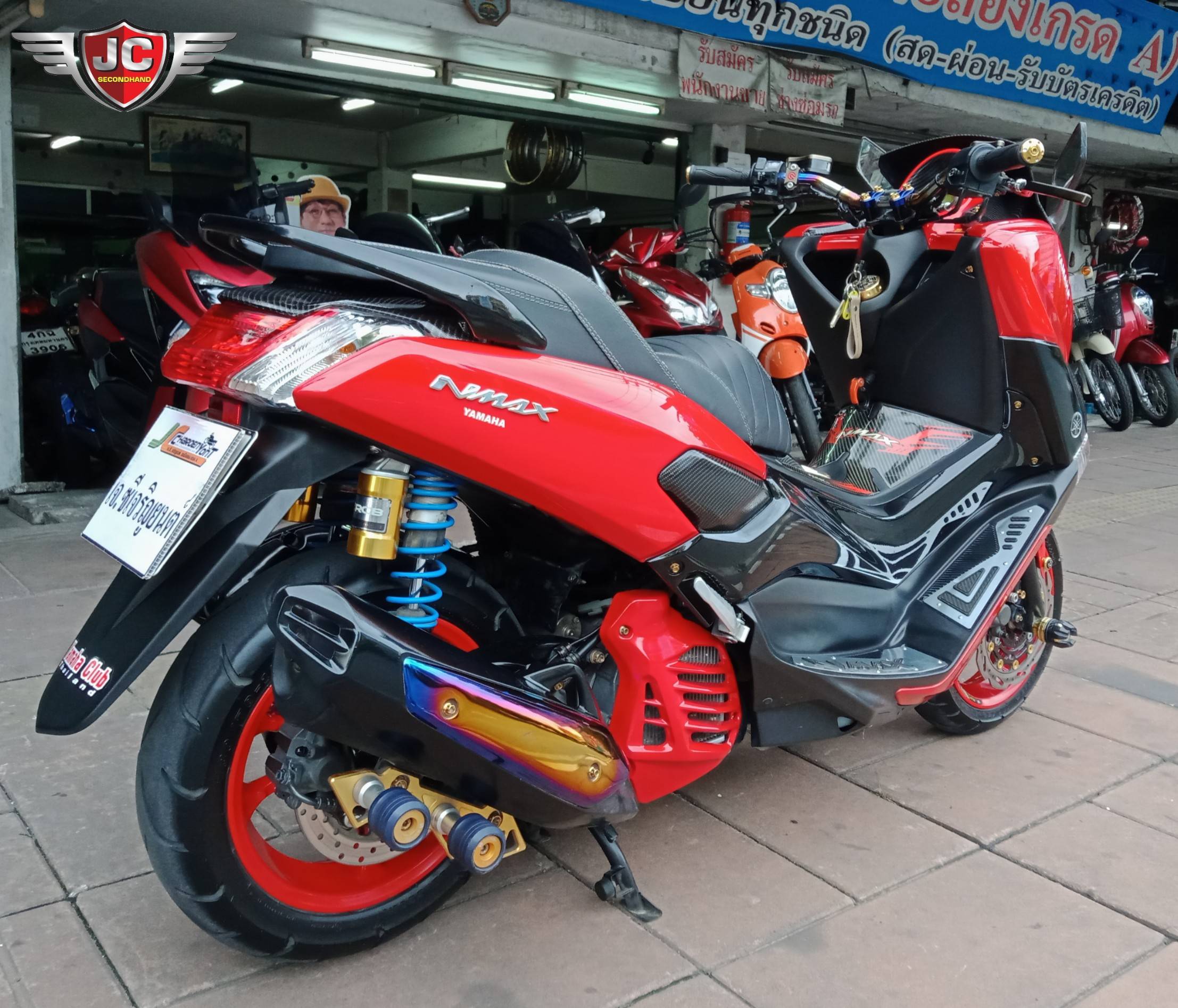 เห้ย..แมร่งแจ๋วว่ะ!! YAMAHA N-MAX155 ปลายปี59 แดงเดือดจริงๆคันนี้ ภายนอกแต่งสุดฤทธิ์แต่เครื่องเดิมนะจ๊ะ