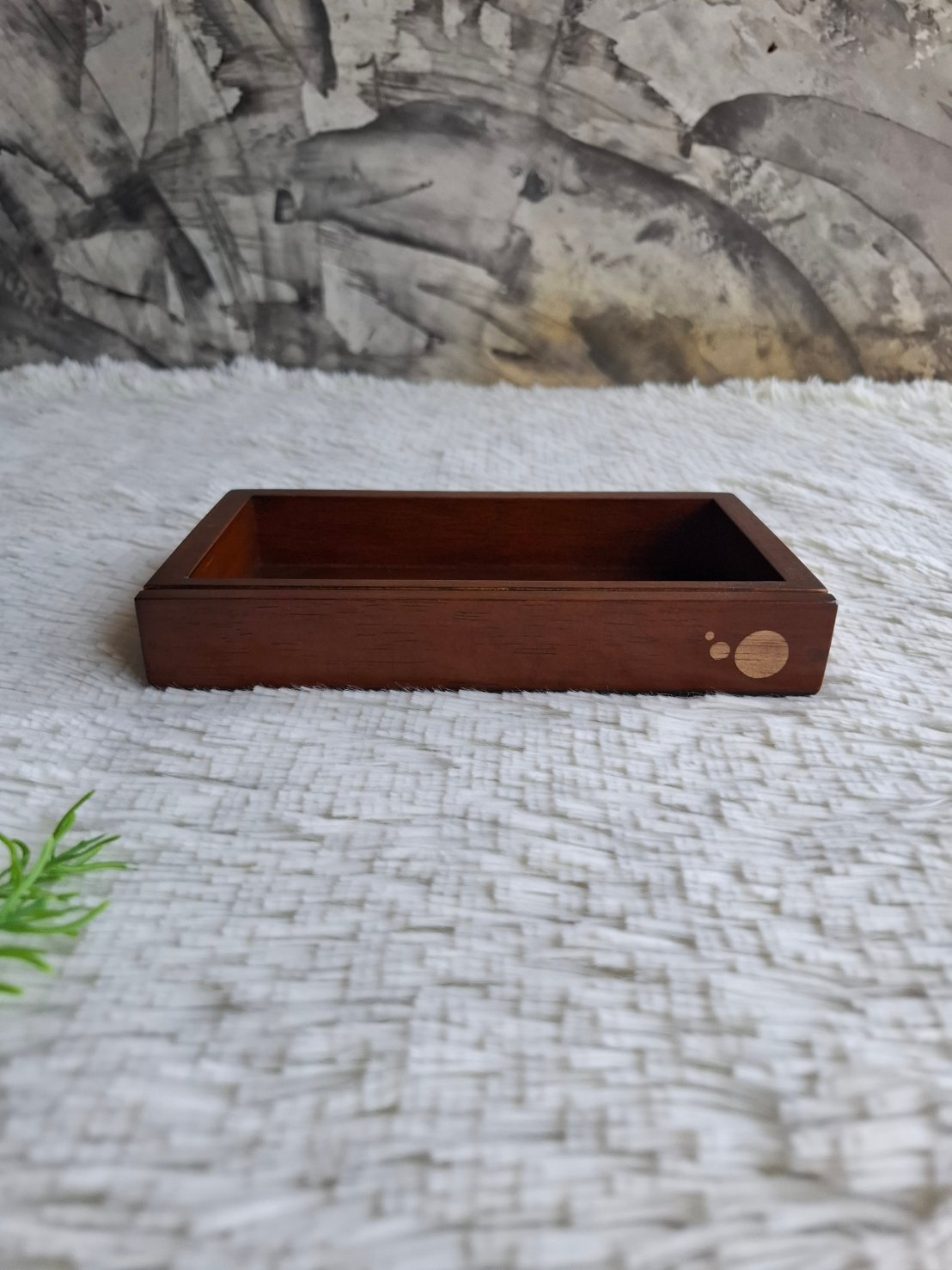 ถาดไม้ใส่นามบัตร