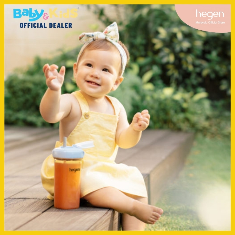 Hegen ขวดดื่มน้ำ ขวดน้ำ PCTO™ 330 ml./ 11oz. Drinking Bottle PPSU ฝาสีชมพู