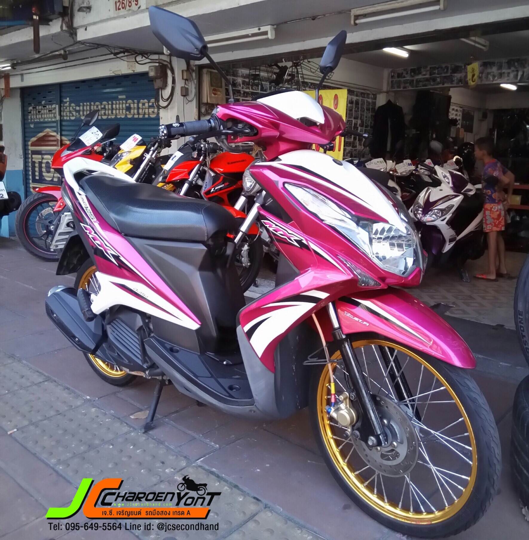 "เครื่องเดิมดีแต่งสวยภายนอก" YAMAHA MIO 125i จดทะเบียนปลายปี 55 ตัวรถสวย สีสันสดใส เครื่องดี เงียบ แน่น ไม่แกะ ขี่ดีนิ่มเลยศูนย์ไม่เสีย ชุดสีสดแท้โรงงานทั้งคัน
