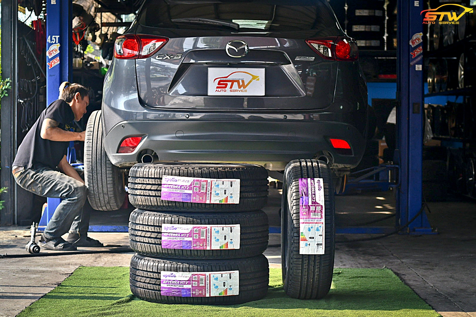 ยาง APOLLO Apterra HT2 225/65R17 102H ติดตั้งใส่ MAZDA CX-3