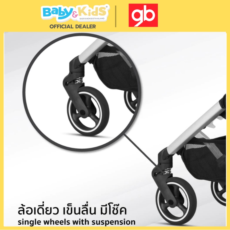 Gb POCKIT ALL CITY สี BLACK รถเข็นเด็ก พับเล็กน้ำหนักเบา น้ำหนัก 6.1 kgs. รถเข็นขึ้นเครื่องบินได้