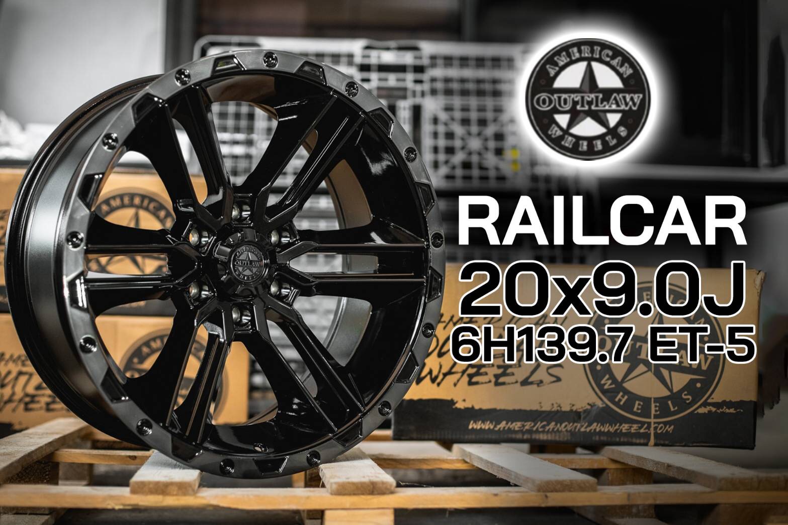 ล้อแท้ออฟโรด สไตล์ AMERICAN RAILCAR ขอบ20นิ้ว
