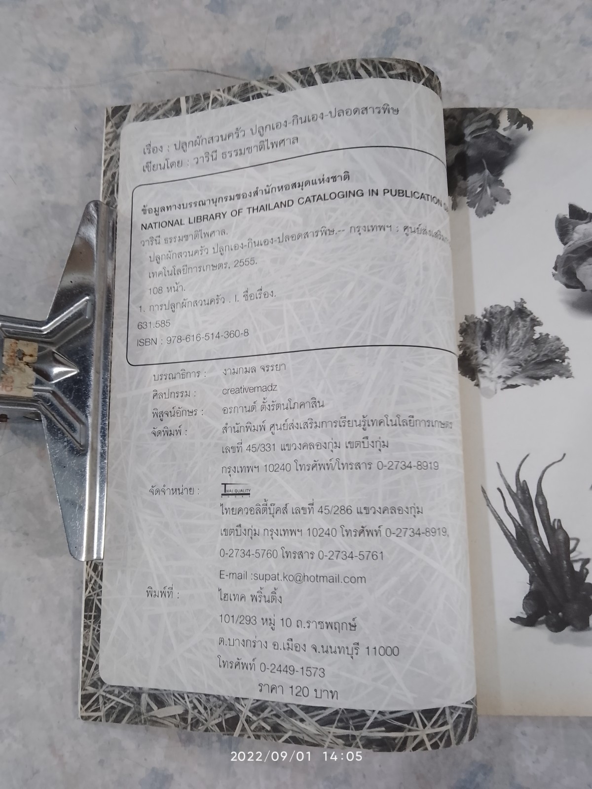 ปลูกผักสวนครัว ปลูกเอง-กินเอง-ปลอดสารพิษ / วารินี ธรรมชาติไพศาล