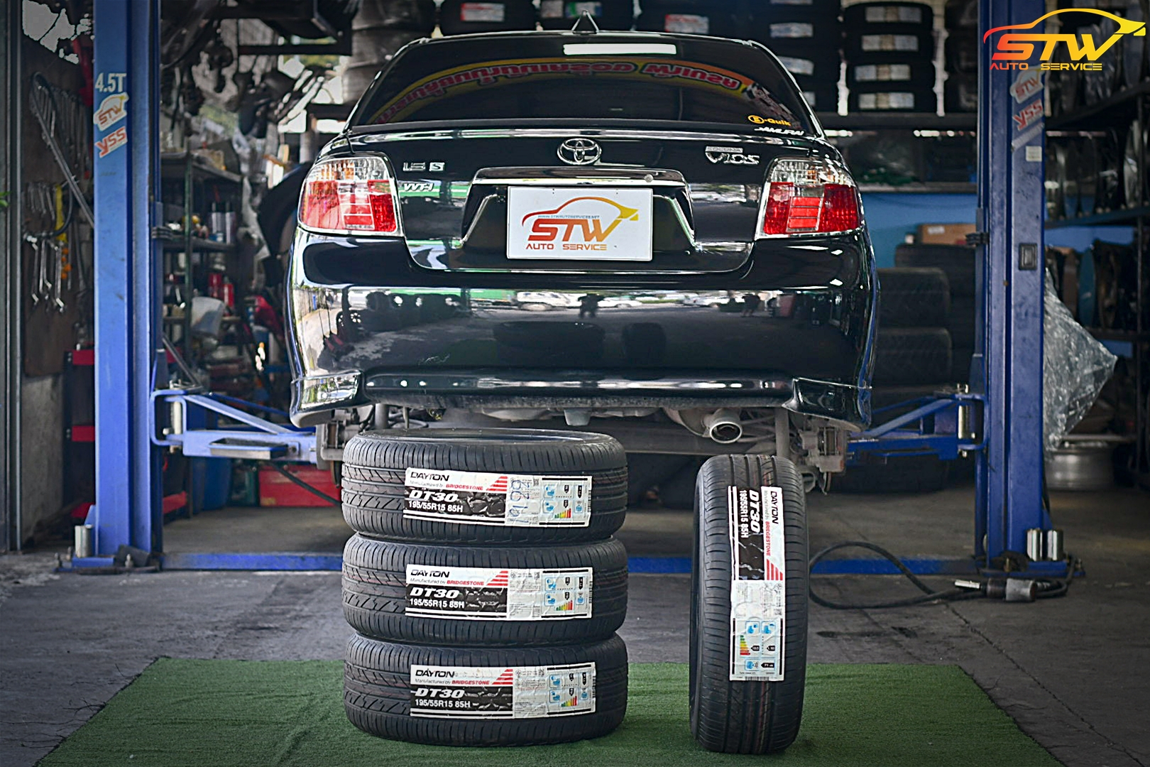 เปลี่ยนยาง TOYOTA VIOS DAYTON DT30 195/55R15 85H
