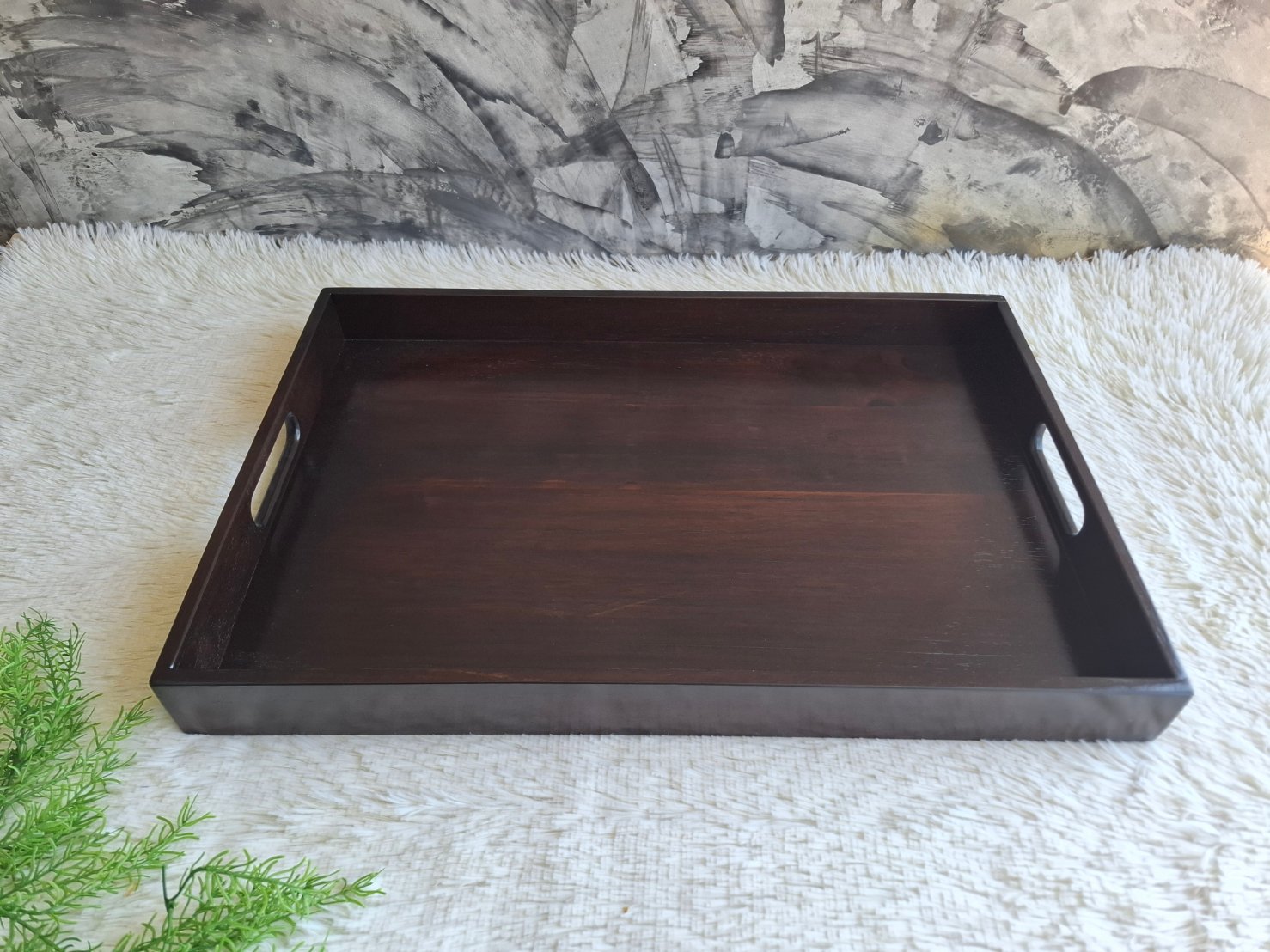 ถาดไม้ยางพารา