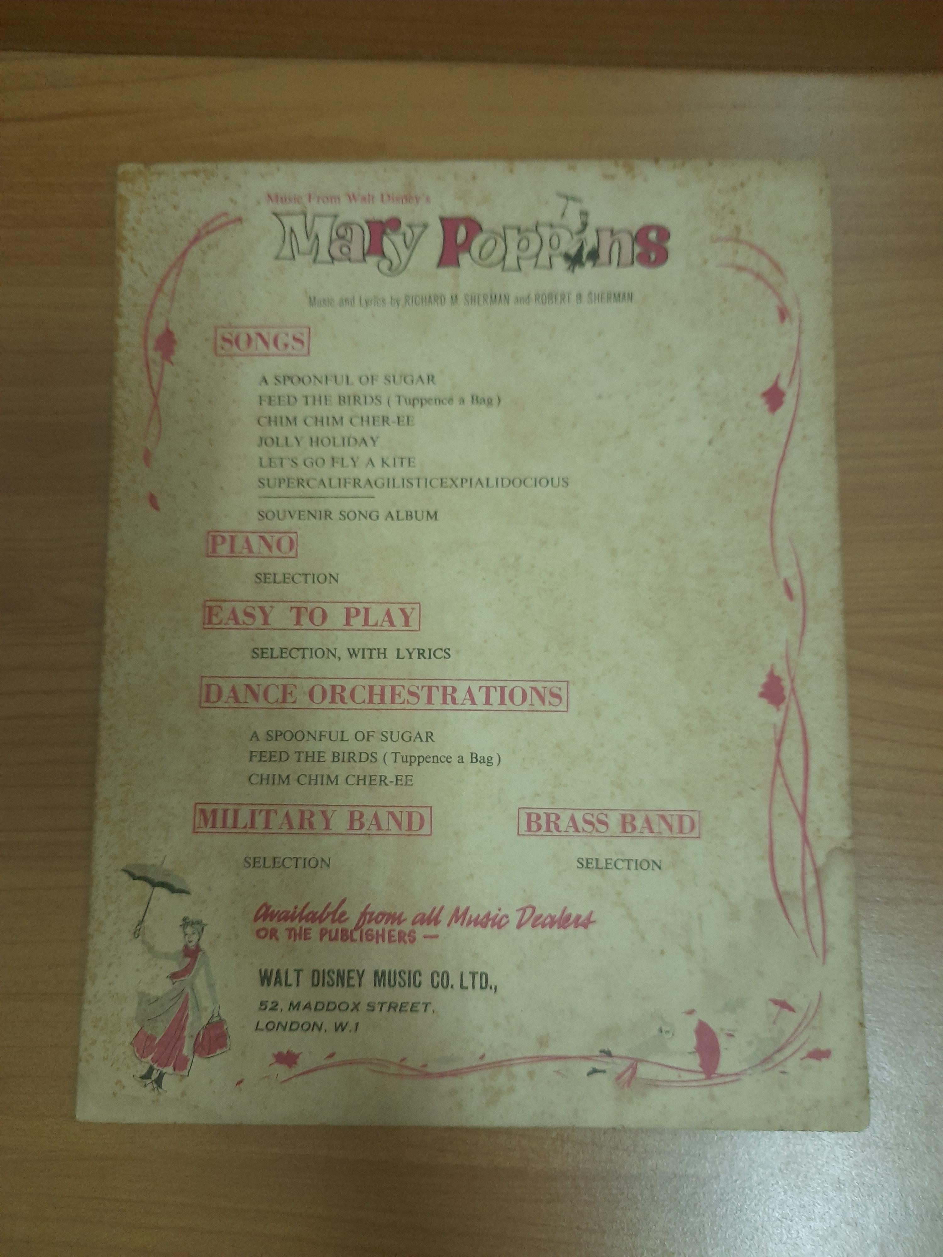 Piano Selection Music and Lyrics by RICHARD M.SHERMAN and ROBERT B. SHERMAN