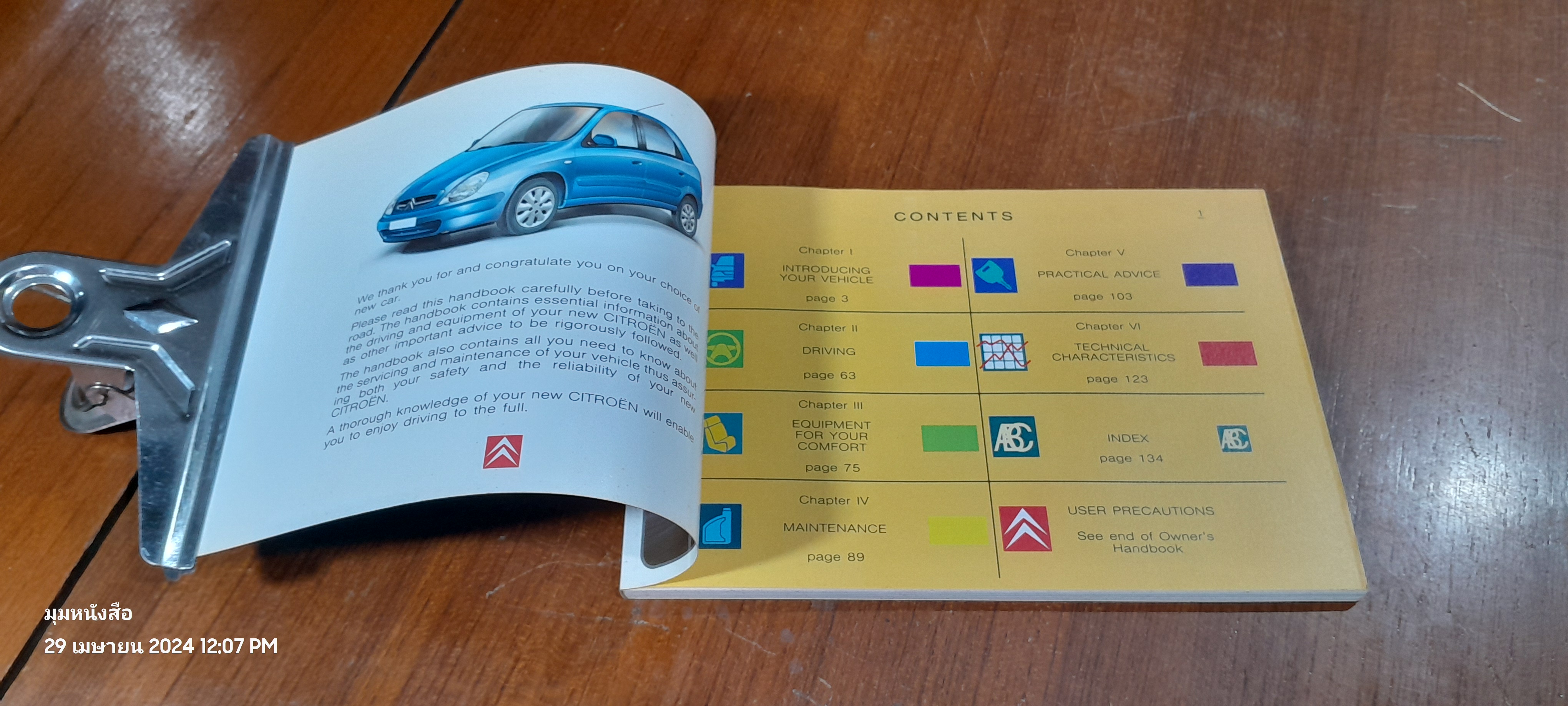 CITROEN XSARA OWNER' S HANDBOOK
