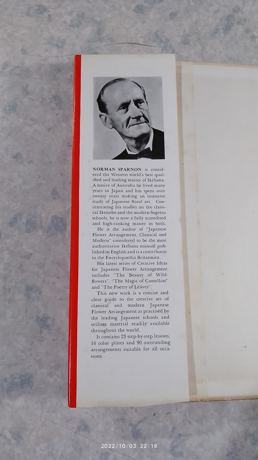 A GUIDE TO JAPANESE FLOWER ARRANGEMENT / NORMAN SPARNON