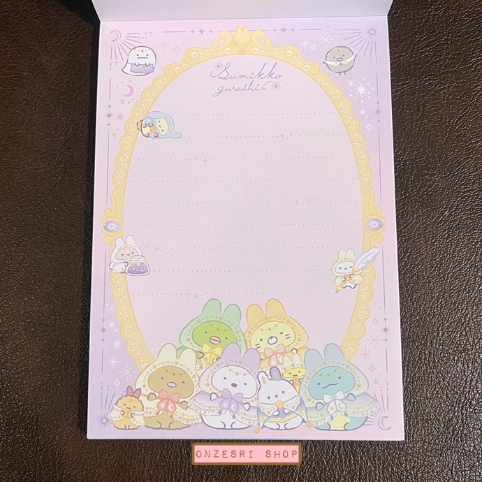 สมุดฉีก Sumikko Gurashi Sumikko Gurashi Rabbit's Mysterious Charm สีม่วง ขนาด 14.8 x 10.5 ซม. มี 4 ลาย รวม 100 แผ่น
