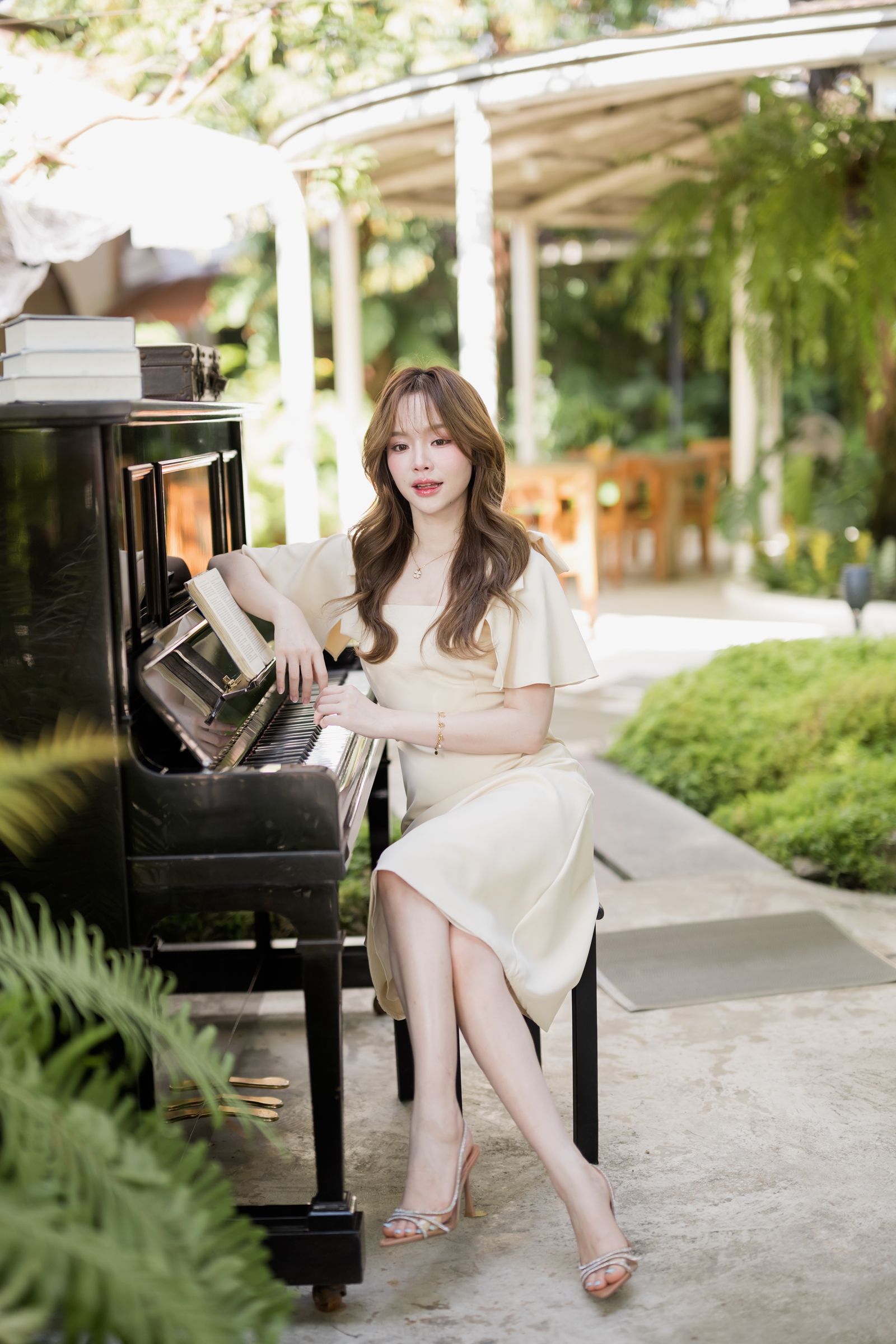 Bellette Bow Shoulder Dress