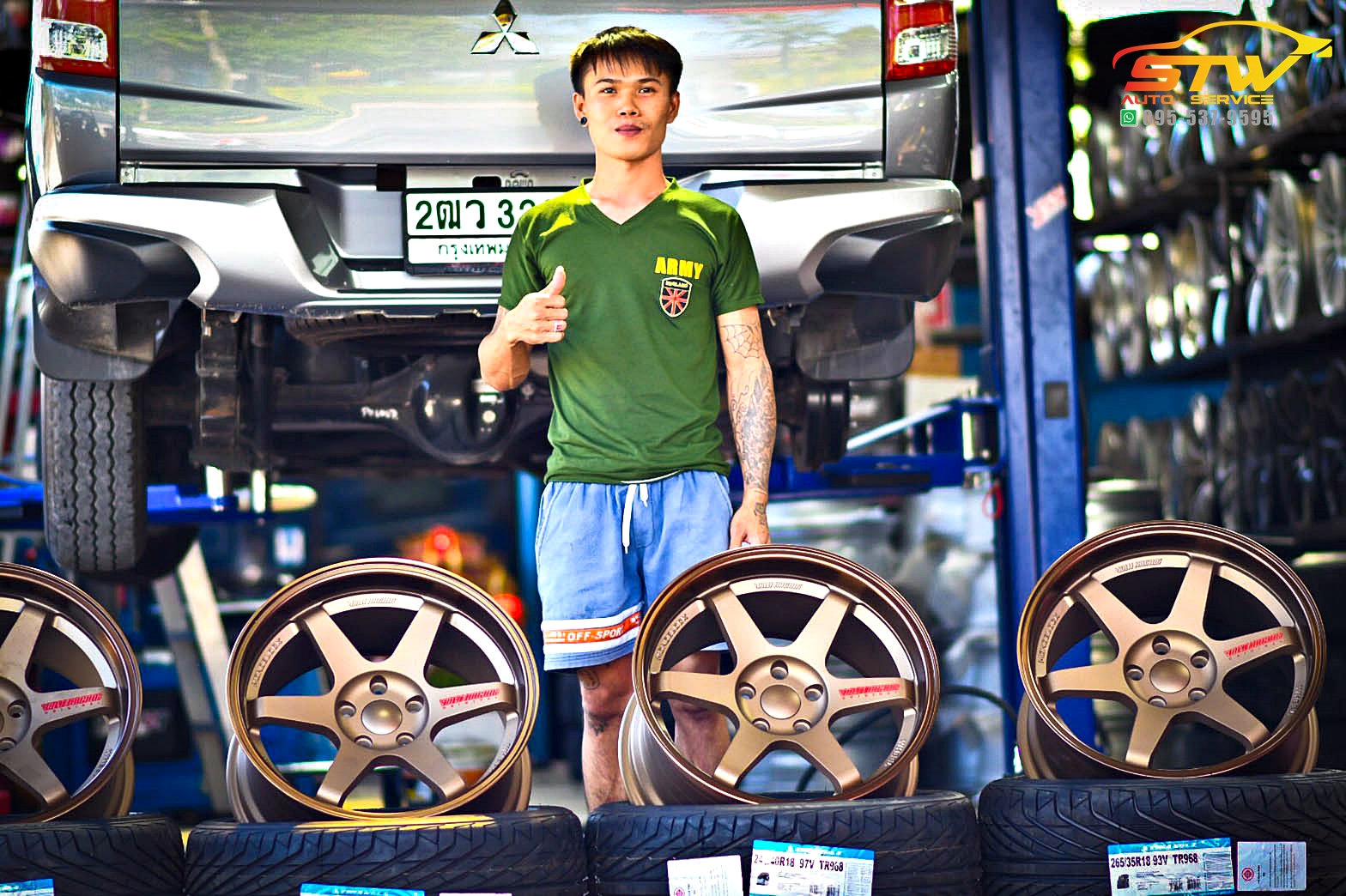 TE37 18x9.5 ET+22 P.c.d 5x114.3 TRIANGLE TR968 245/40R18 265/35R18