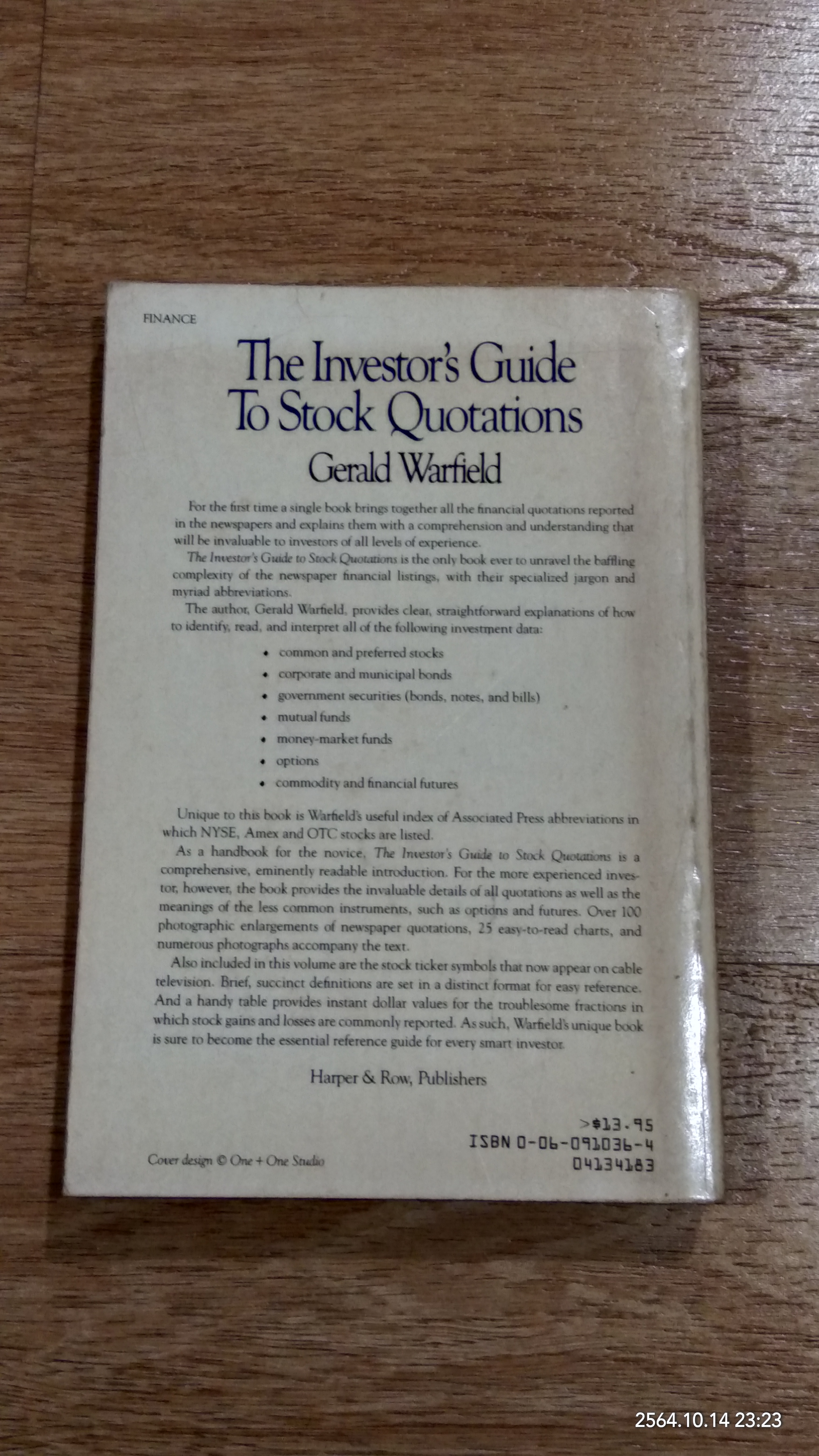 The Investor's Guide To Stock Quotations / Gerald Warfield