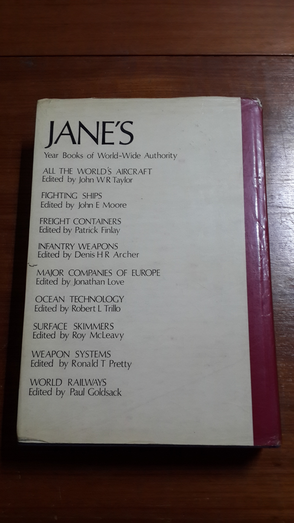 Jane's Weapon Systems 1977 Edited By Ronald T Pretty