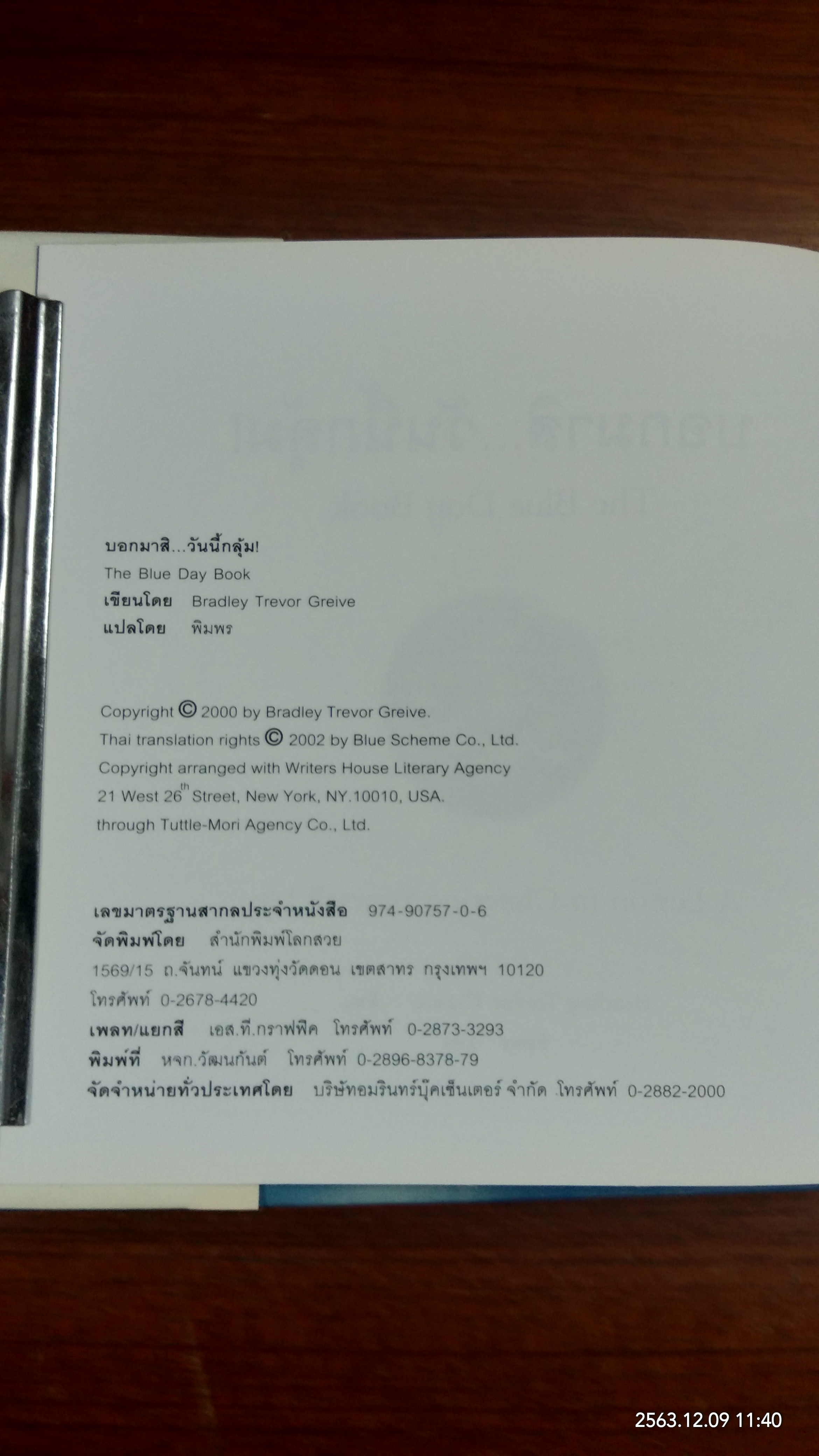 บอกมาสิ..วันนี้กลุ้ม / พิมพร แปล