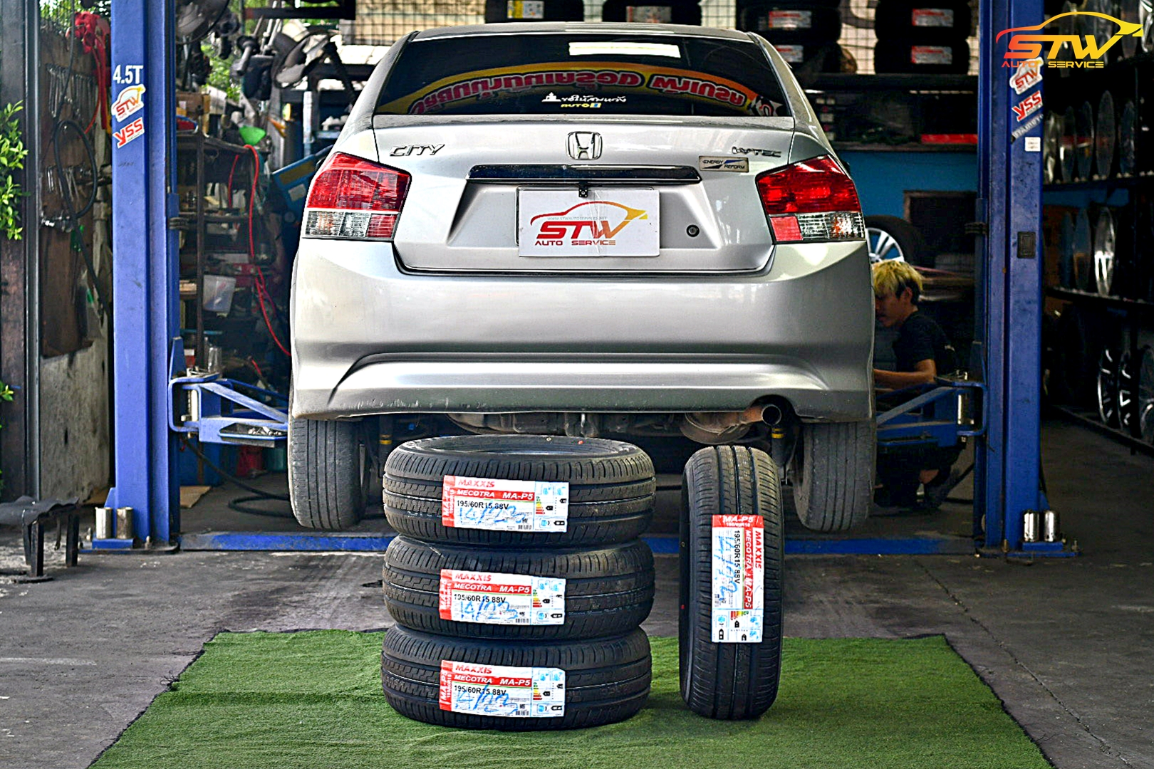 ยาง MAXXIS MECOTRA MAP5 195/60R15 88V ติดตั้งใส่ HONDA CITY