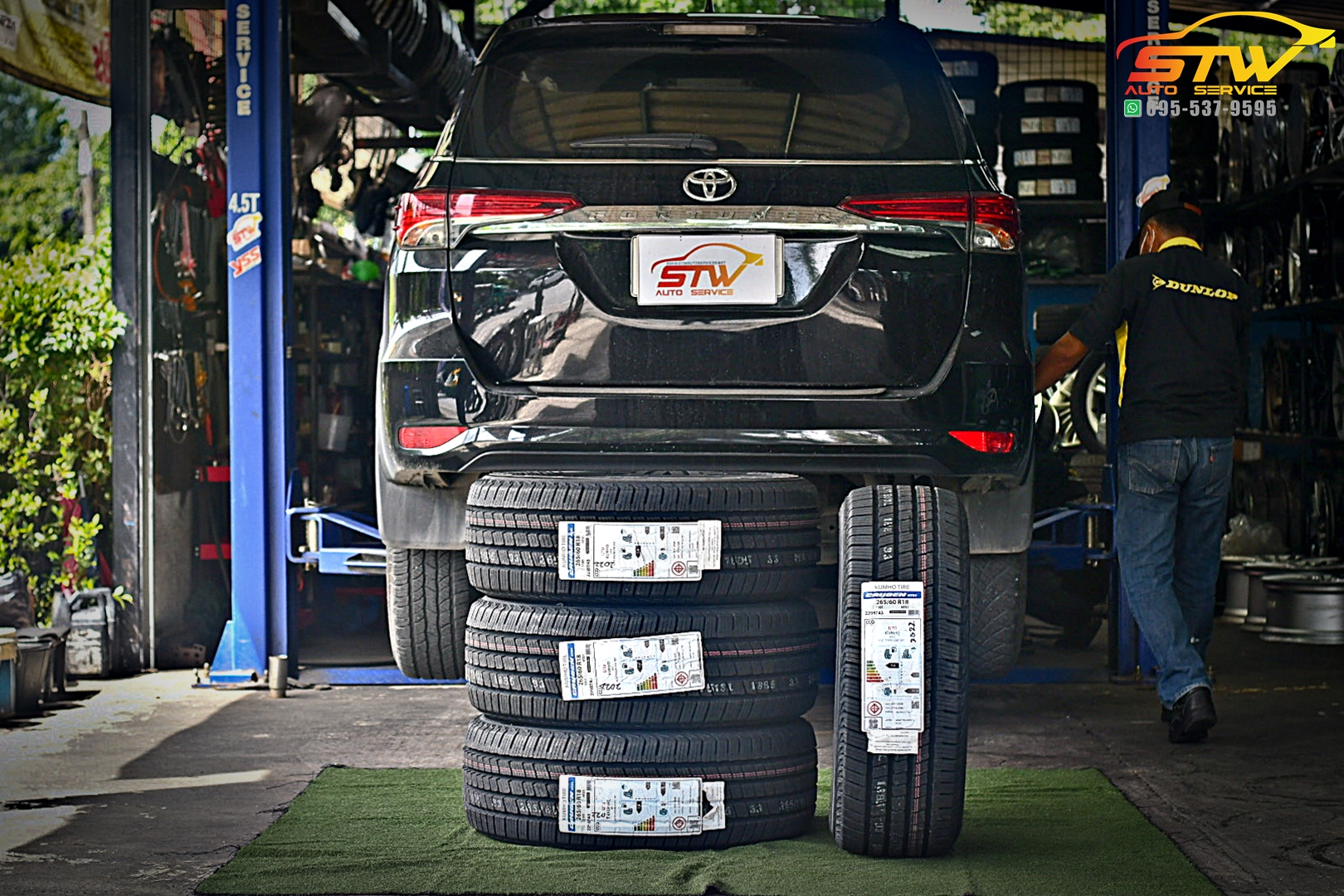 เปลี่ยนยาง TOYOTA FORTUNER KUMHO CRUGEN HT51 265/60R18 110T