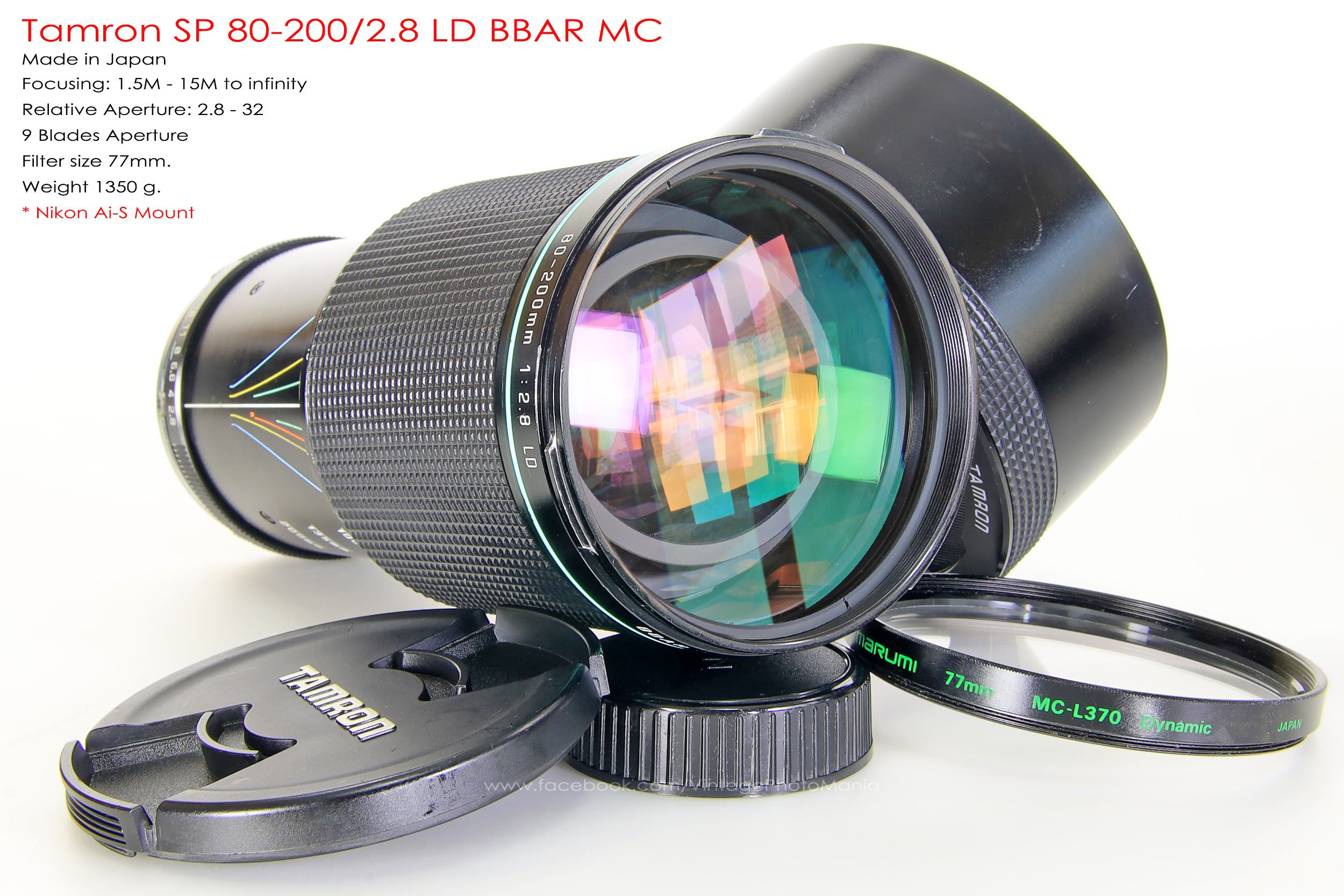 Tamron SP 80-200/2.8 LD BBAR MC *Nikon Ai-S Mount เลนส์ไวแสงตัวท๊อปหายาก