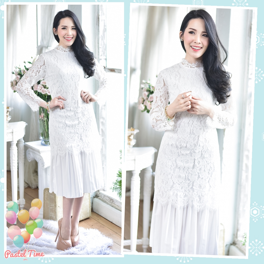 Princess Lacy Midi Dress