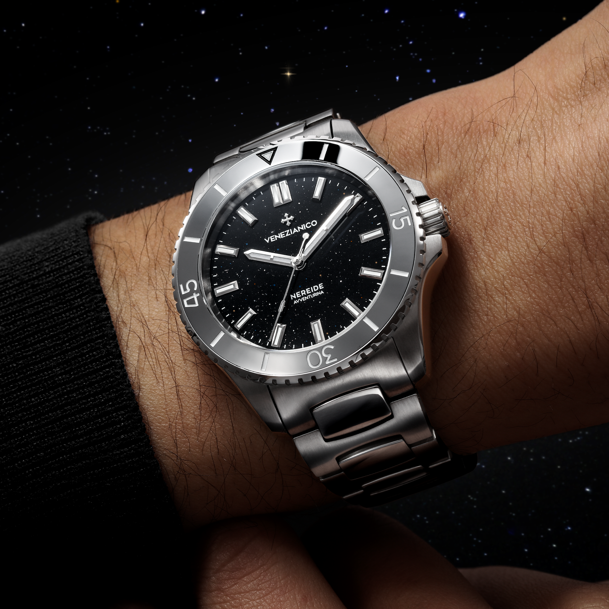 Venezianico Nereide 39 Avventurina Nera