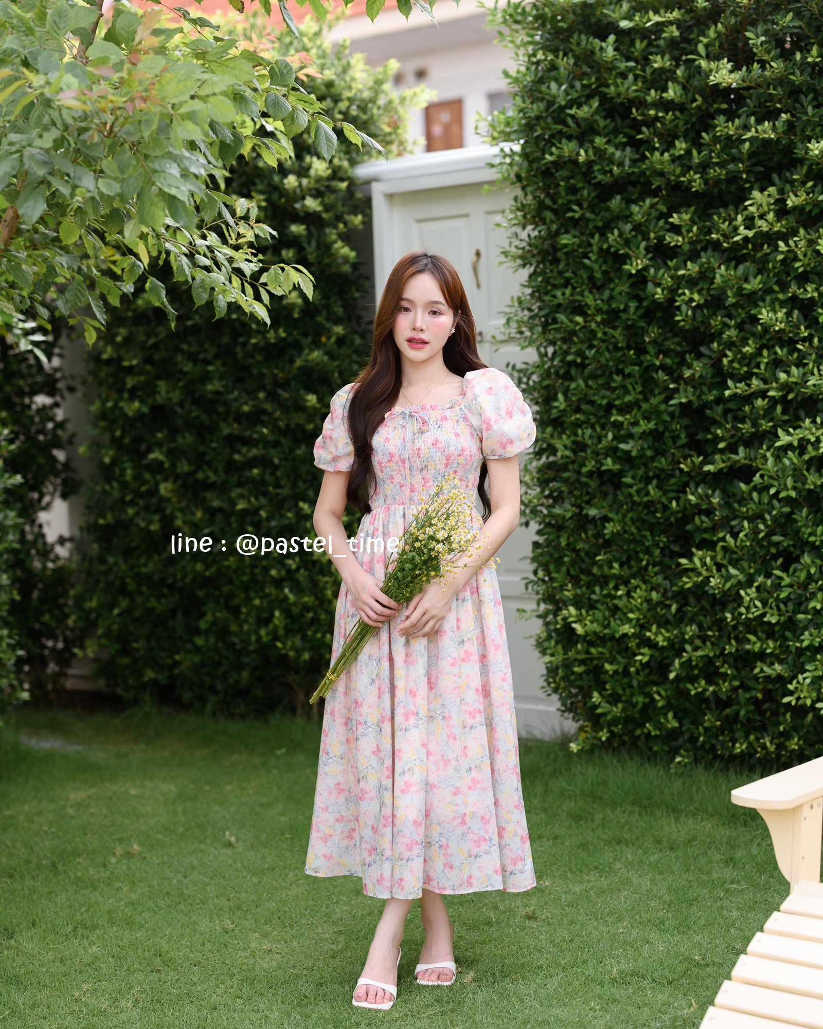 Fiore Smock Midi Dress