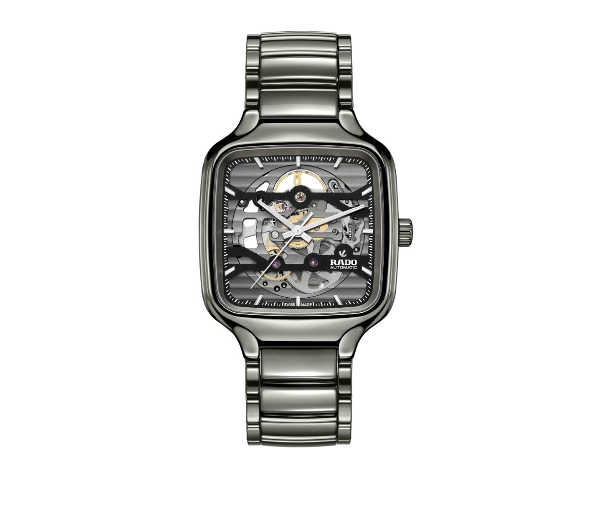 (ประกันศูนย์ไทย 2 ปี) RADO True Square Automatic Skeleton (สีพลาสม่า) รุ่น R27125152