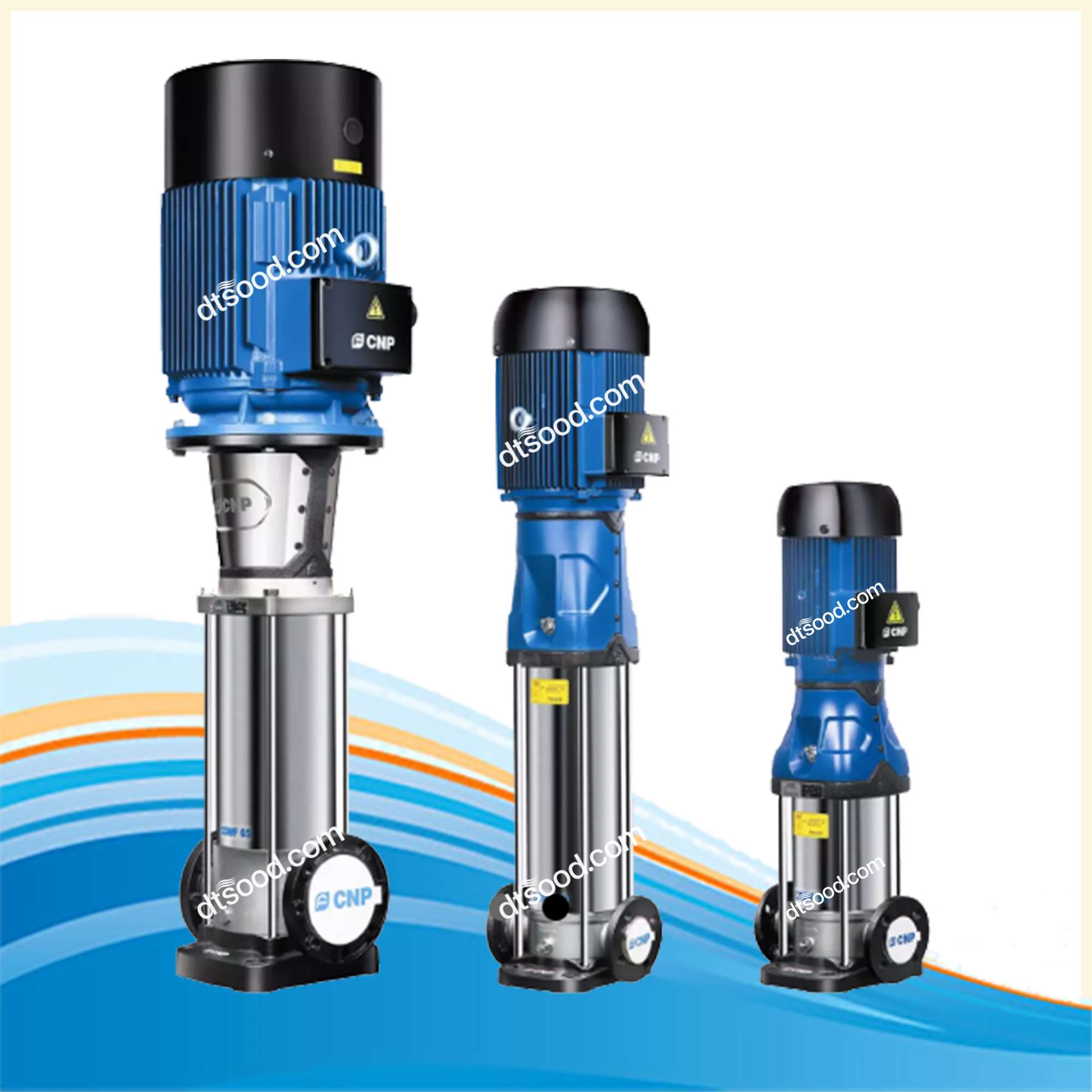 ปั๊มน้ำควบคุมแรงดัน ยี่ห้อ CNP รุ่น CDM/CDMF High efficient Light Vertical Multistage Centrifugal Pump