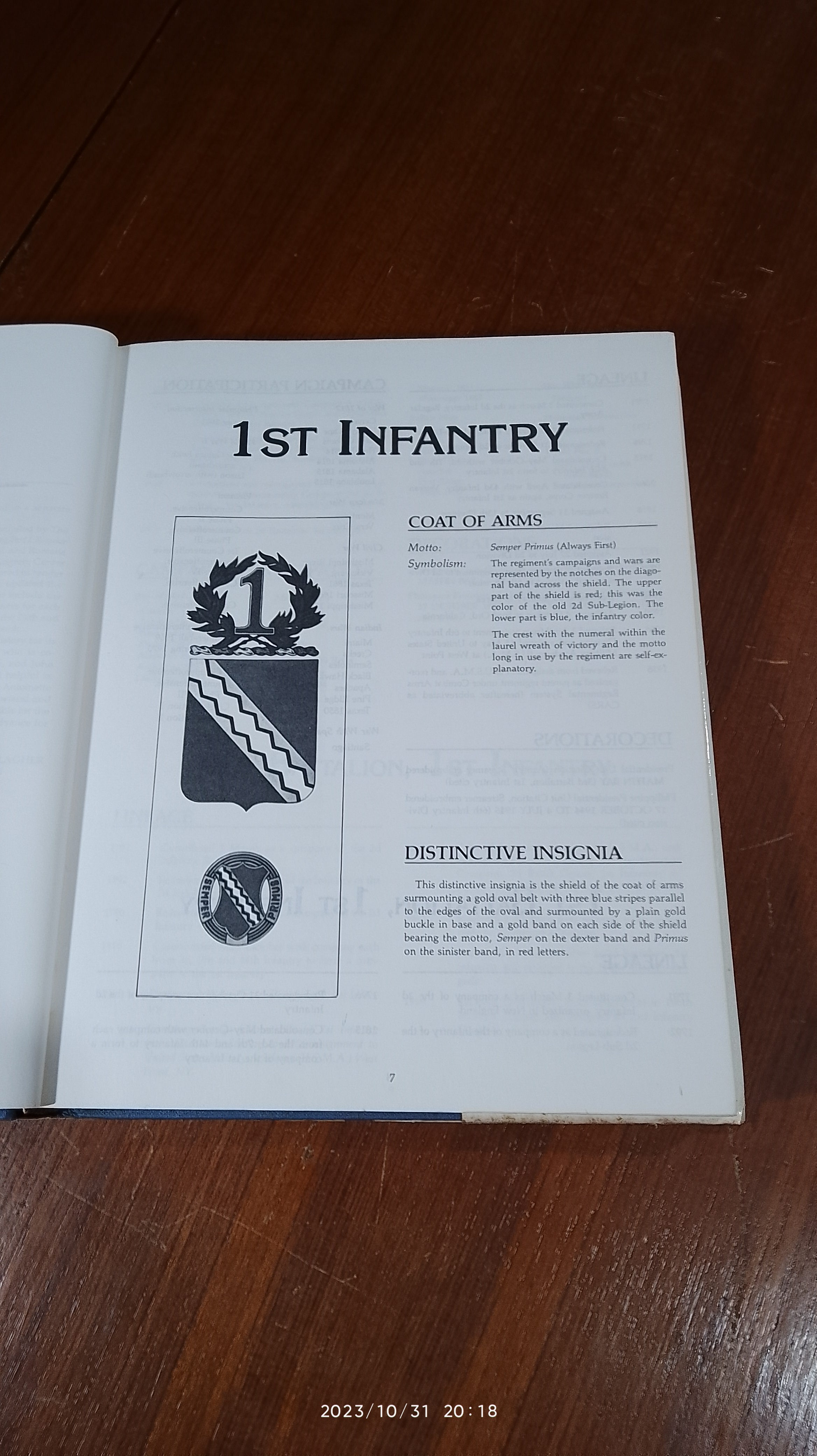 INFANTRY REGIMENTS of the United States Army