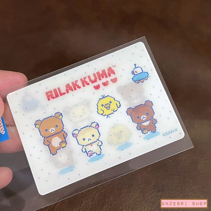 สติกเกอร์ Rilakkuma Gaming Collection 3D Miracle Sticker เปลี่ยนลายได้ตามองศา ขนาด 8 x 5.7 ซม. มี 2 แบบให้เลือก