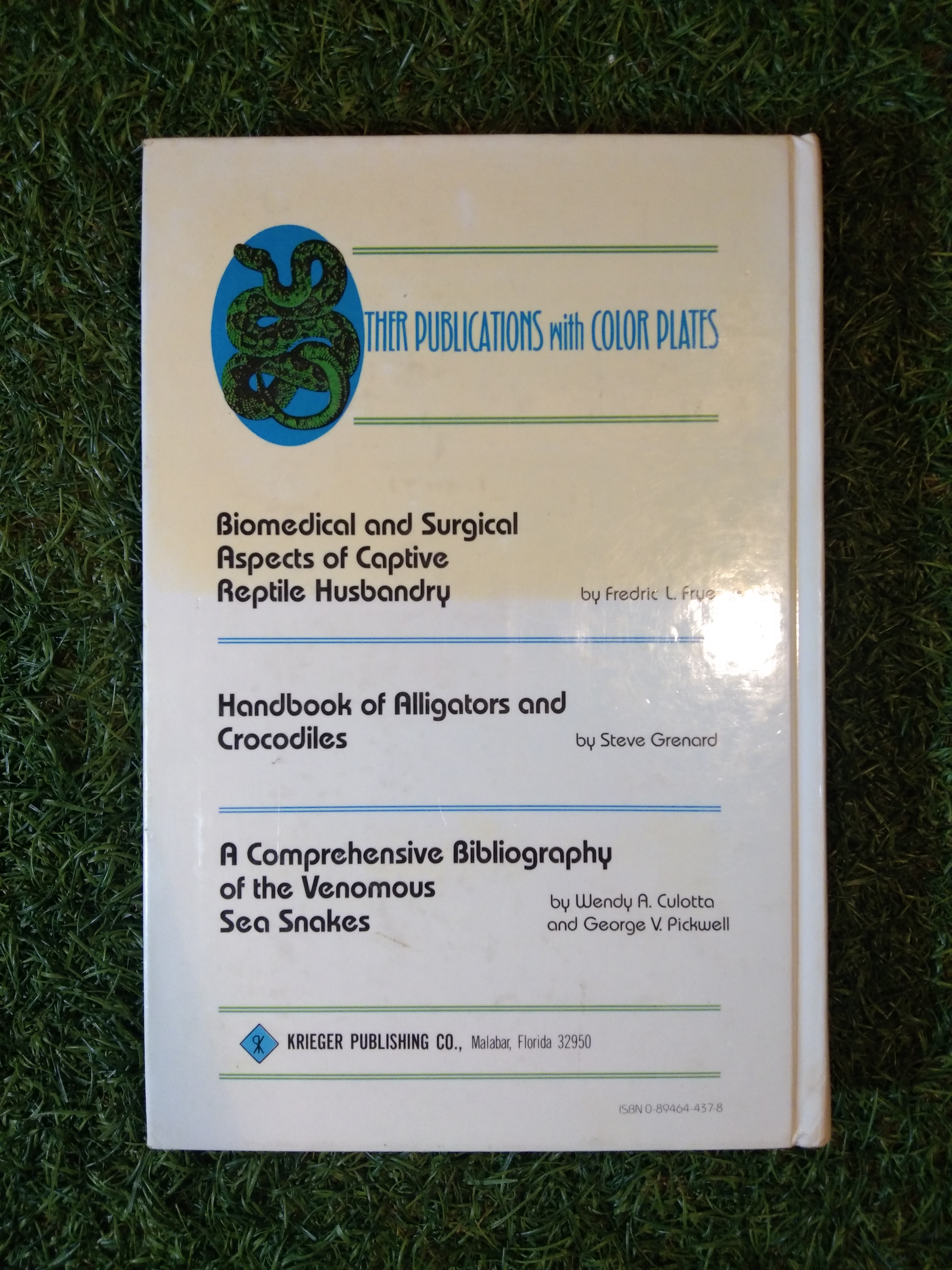 The Snakes of Thailand and Their Husbandry / Merel.J.Cox