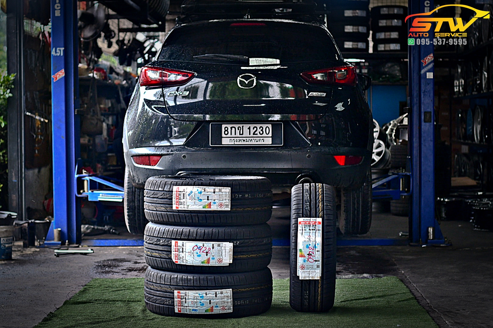 เปลี่ยนยาง MAZDA CX-3 KUMHO ECSTA PS31 225/50R18 95W
