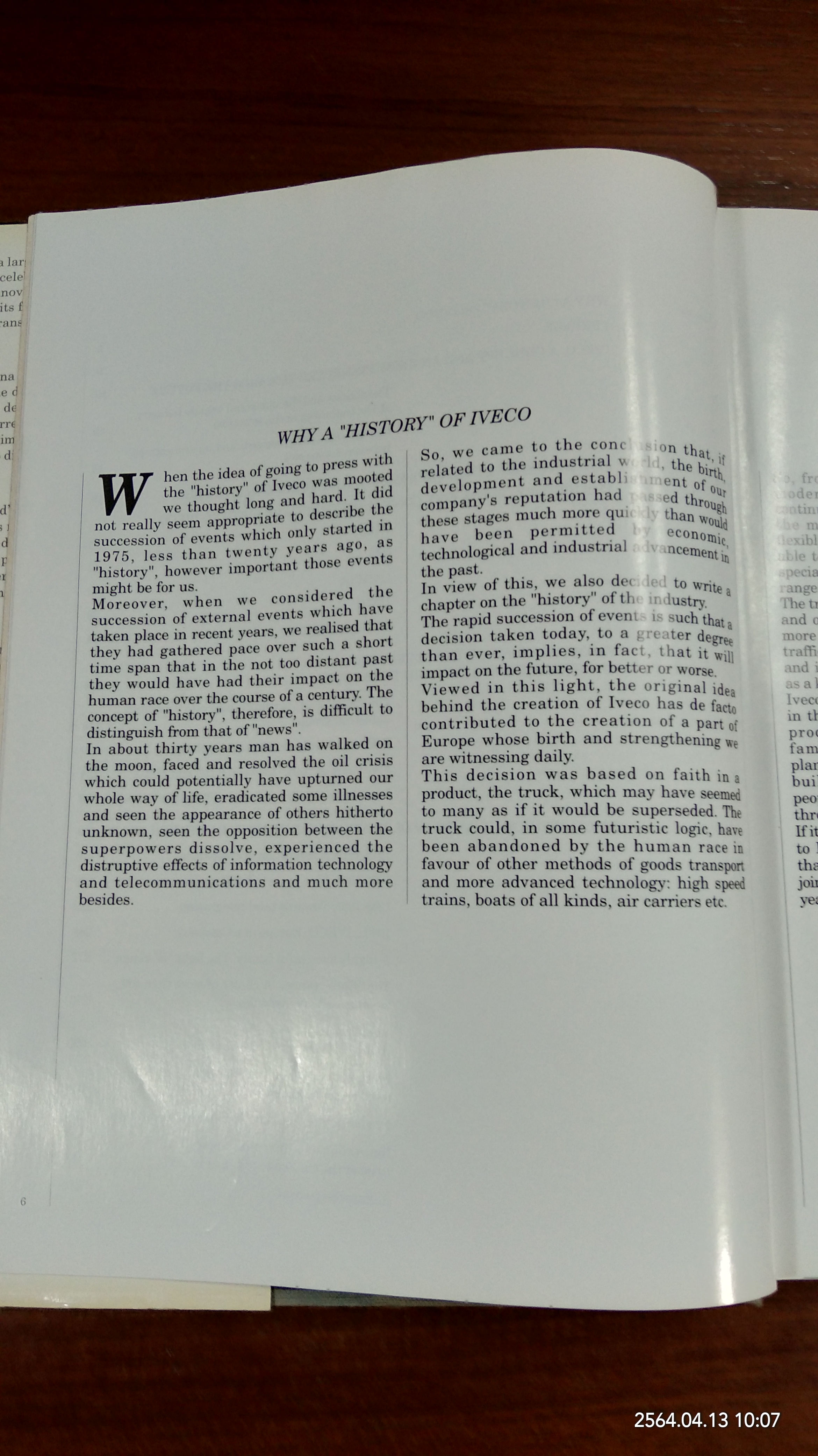 IVECO STORY : THE WORLD OF TRANSPORT