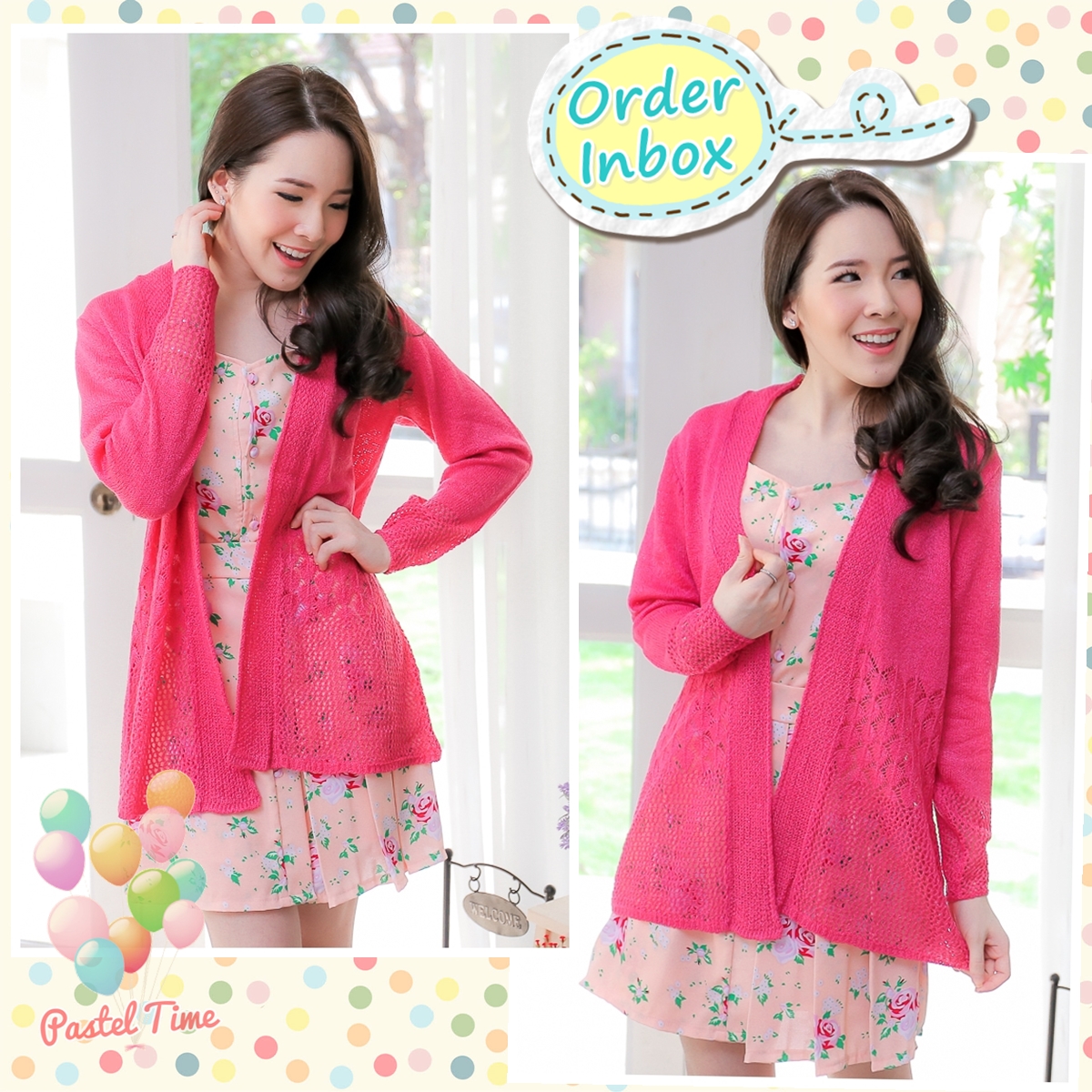 Shocking Pink Cardigan