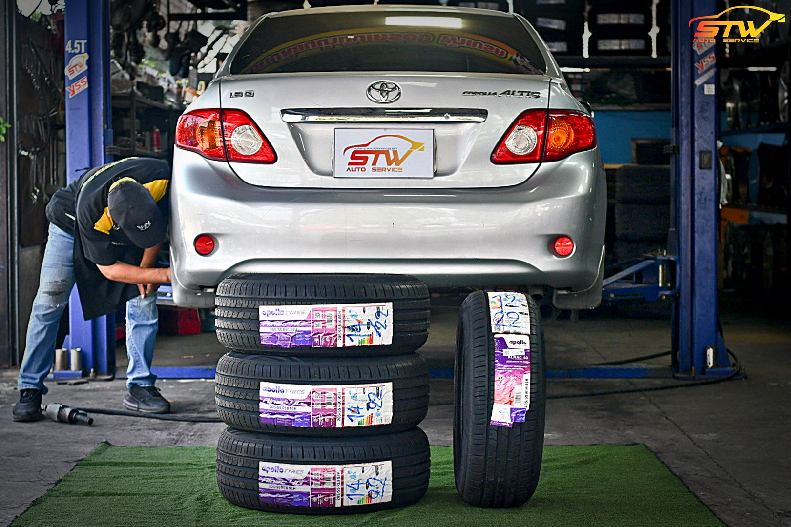 เปลี่ยนยาง TOYOTA ALTIS APOLLO Alnac 4G 205/55R16 91H