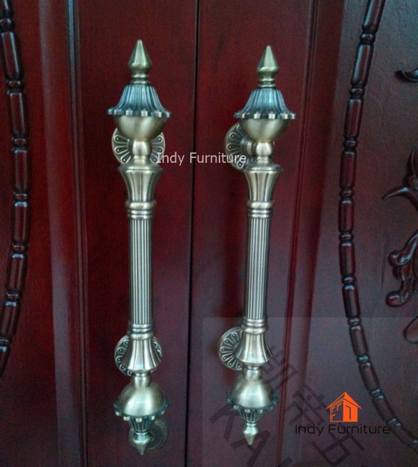 มือจับประตู รุ่น Brass สีทองเหลือง ยาว 27 ซม.จำนวน 1 คู่