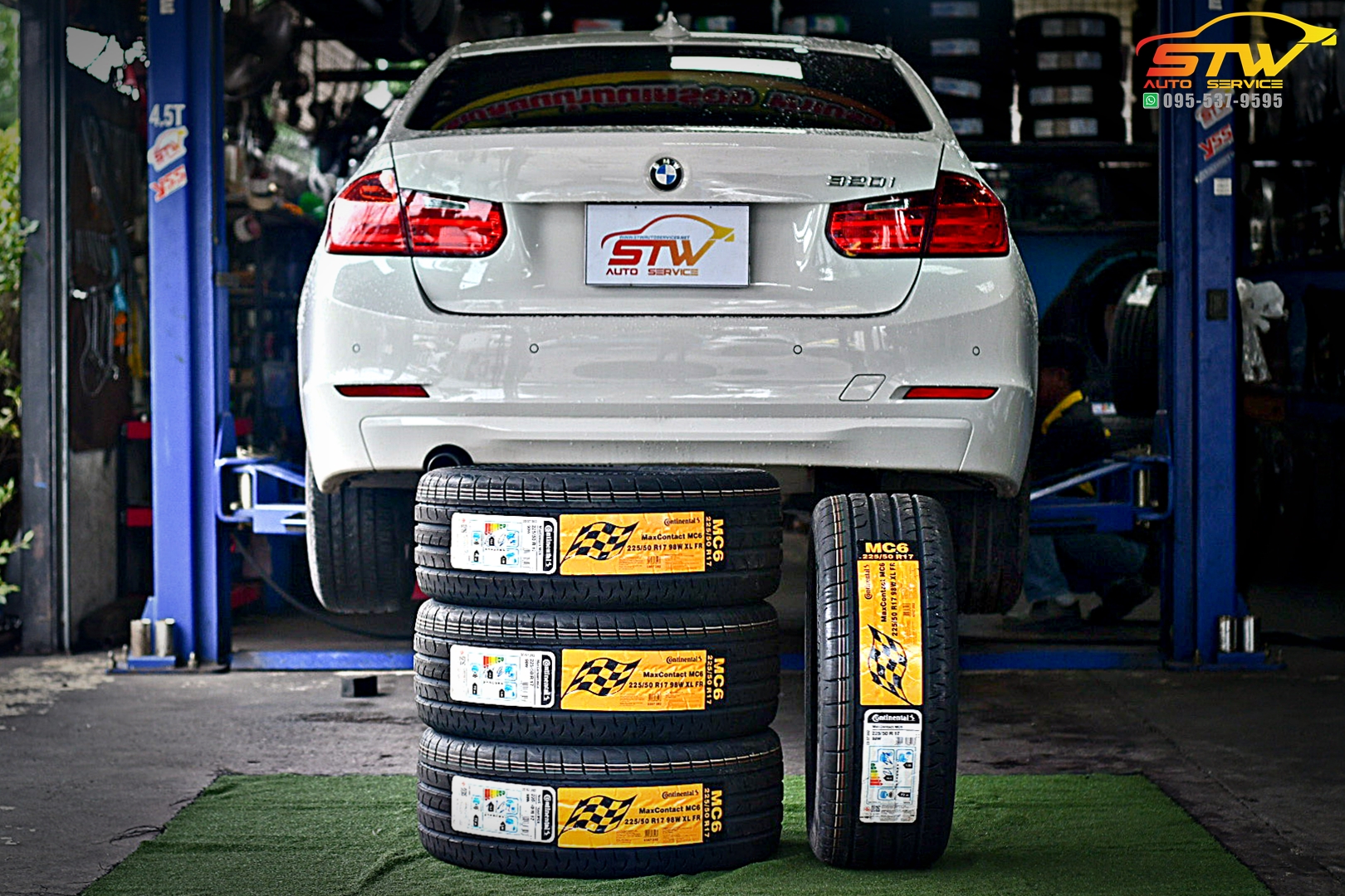 เปลี่ยนยาง BMW Series3 320i CONTINENTAL MaxContact MC6 225/50R17 98W