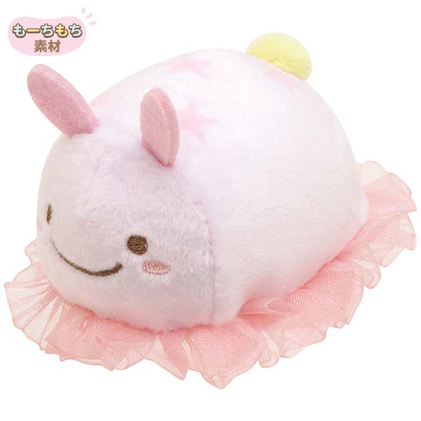 ตุ๊กตา ฉลามวาฬ Jinbesan to Umiusagi ไซส์ SS แบบกระต่ายทะเล Umiusagi สีชมพู ขนาด 4 x 5 x 6.5 ซม.