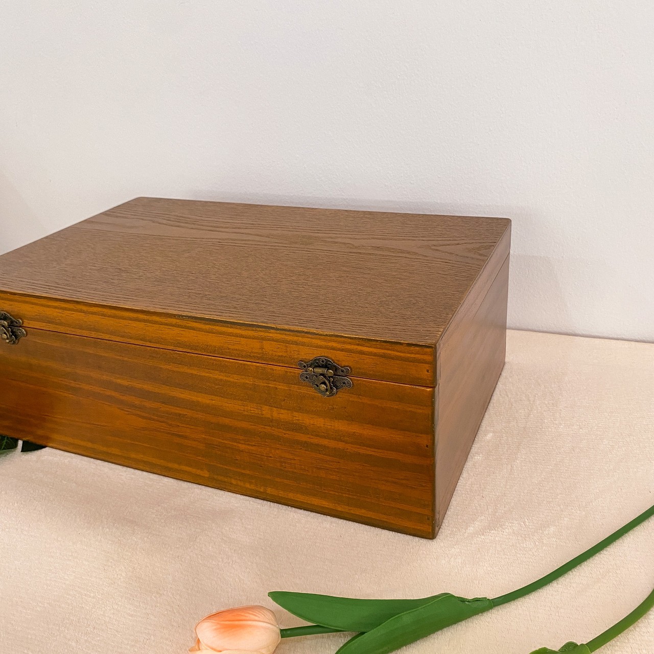 กล่องไม้ฝาล็อค ไซส์ XL (Wooden lock box, XL size)