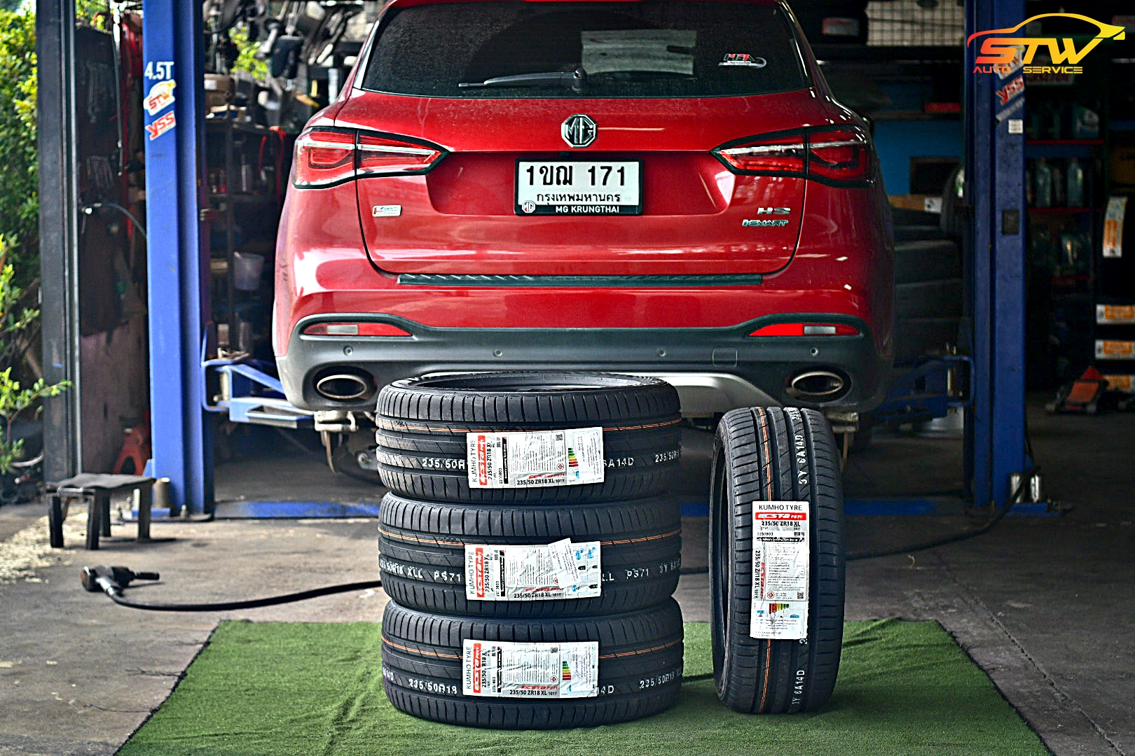 ยาง KUMHO ECSTA PS71 235/50R18 101Y ติดตั้งใส่ MG HS