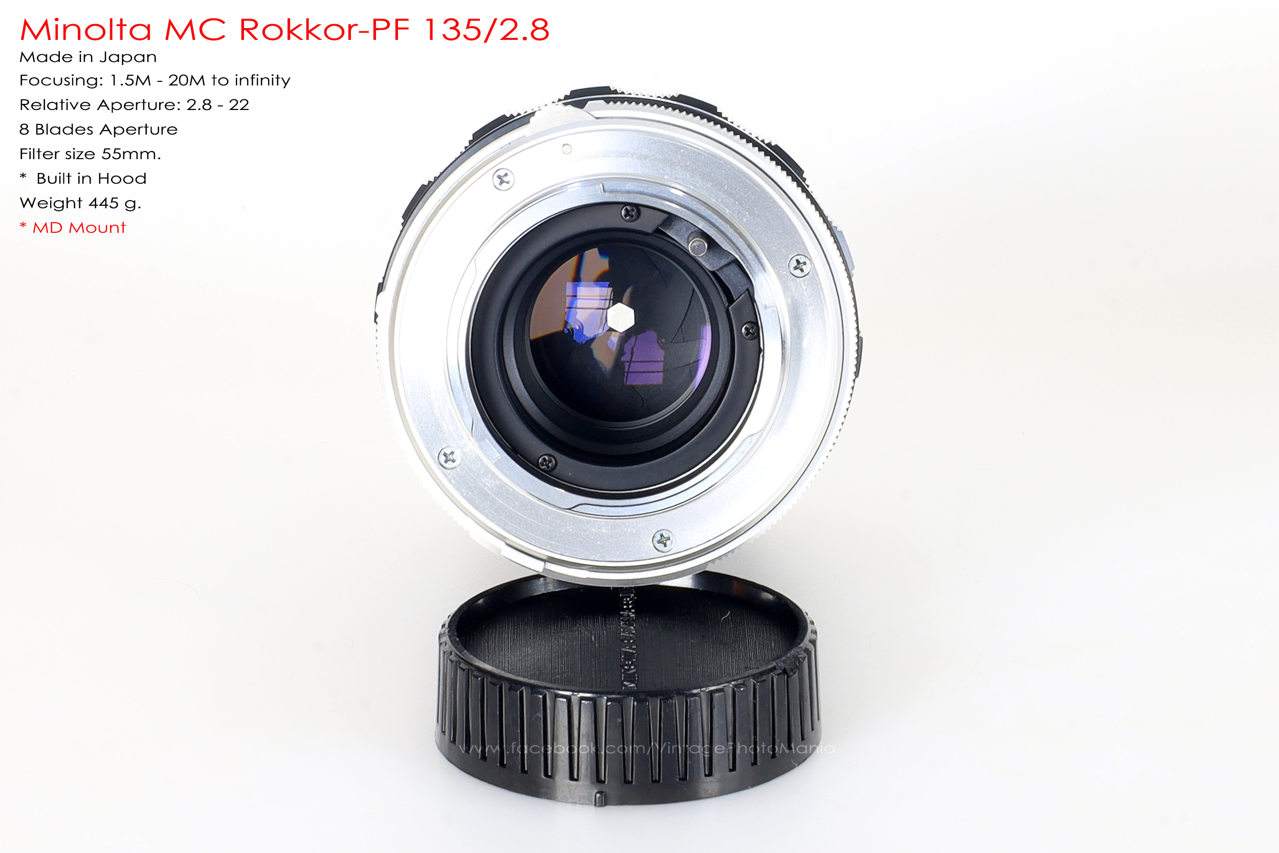 Minolta MC Rokkor-PF 135/2.8 *MD Mount เลนส์พรอตเทรตคมๆโบเก้สวย