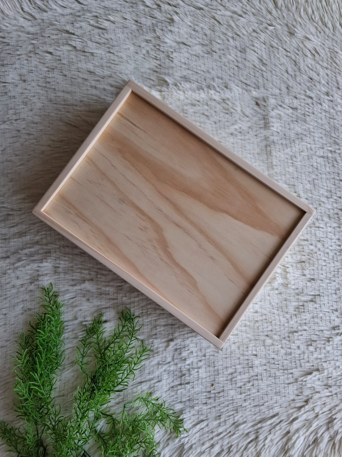 กล่องไม้สนฝาสไลด์