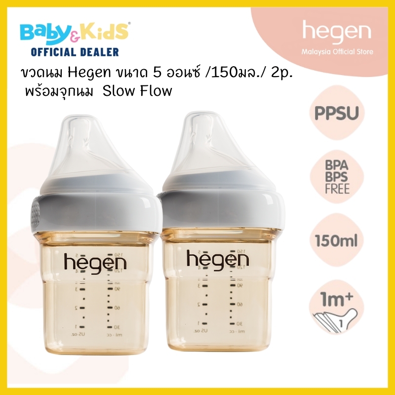 Hegen ขวดนม พร้อมจุกนม PCTO™ 150ml./ 5oz. Feeding Bottle PPSU 2-PACK