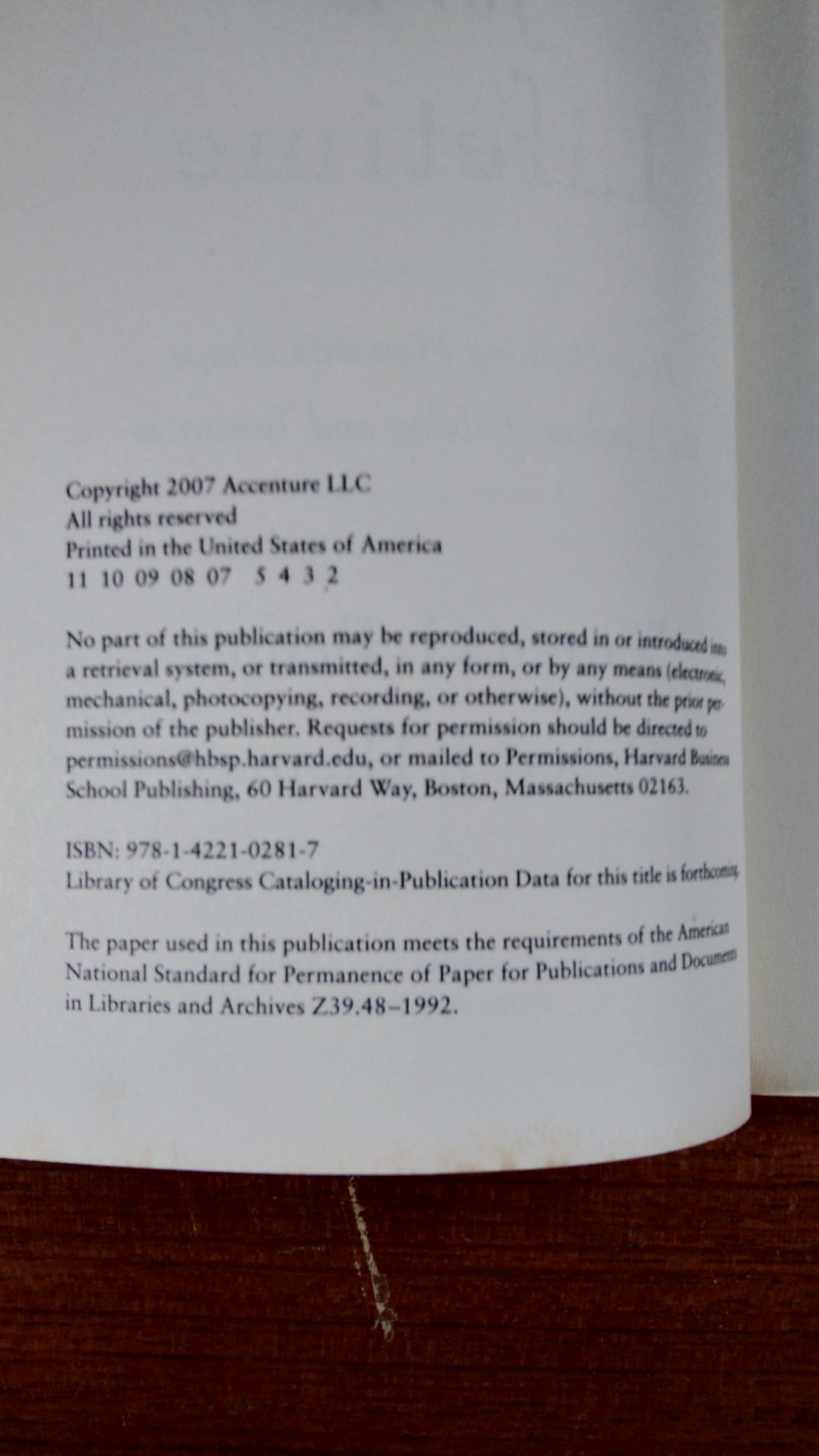 LEADING FOR A LIFETIME / WARREN G. BENNIS