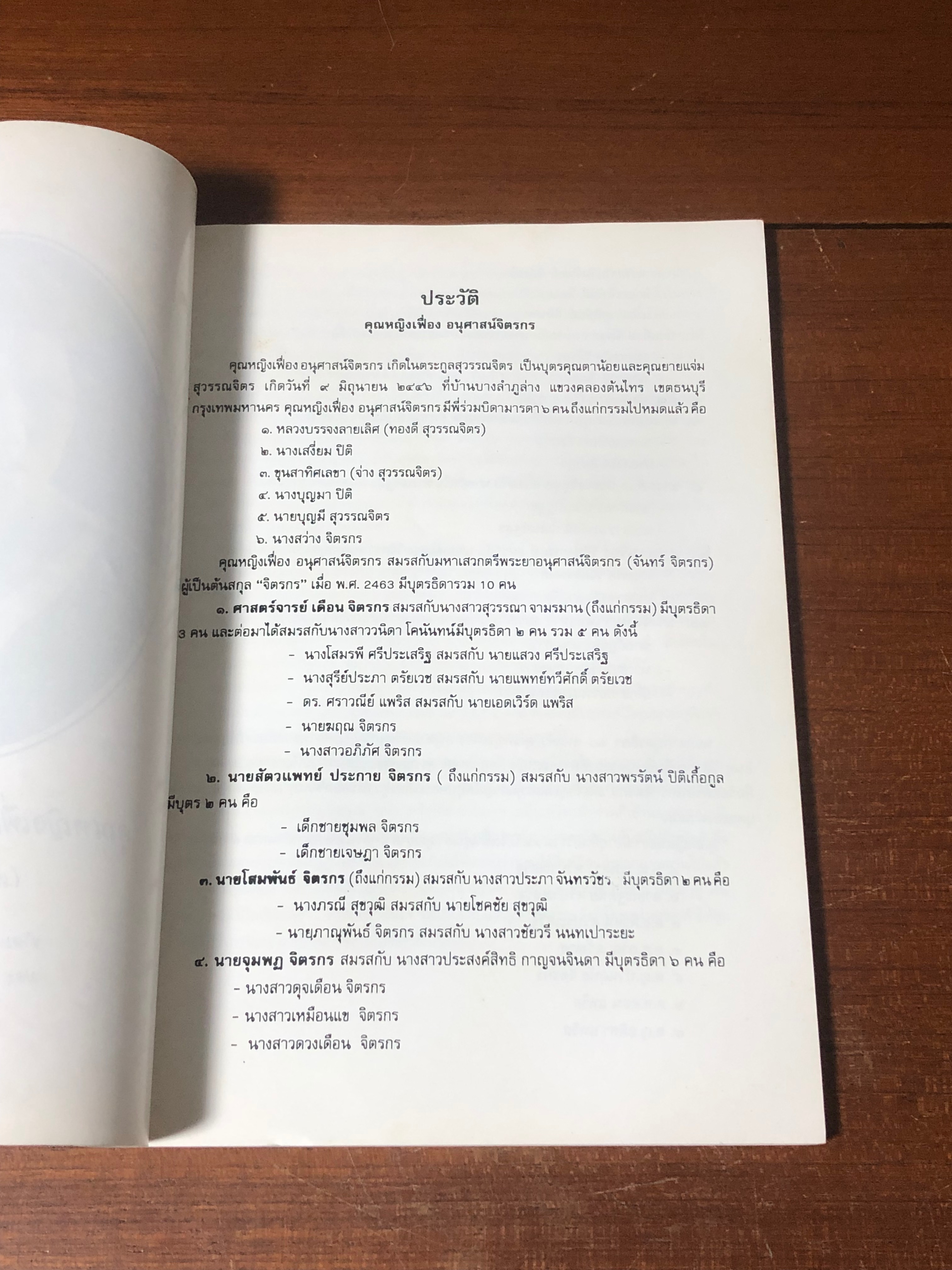 อนุสรณ์ในงานพระราชทานเพลิงศพ คุณหญิงเฟื่อง อนุศาสน์จิตรกร